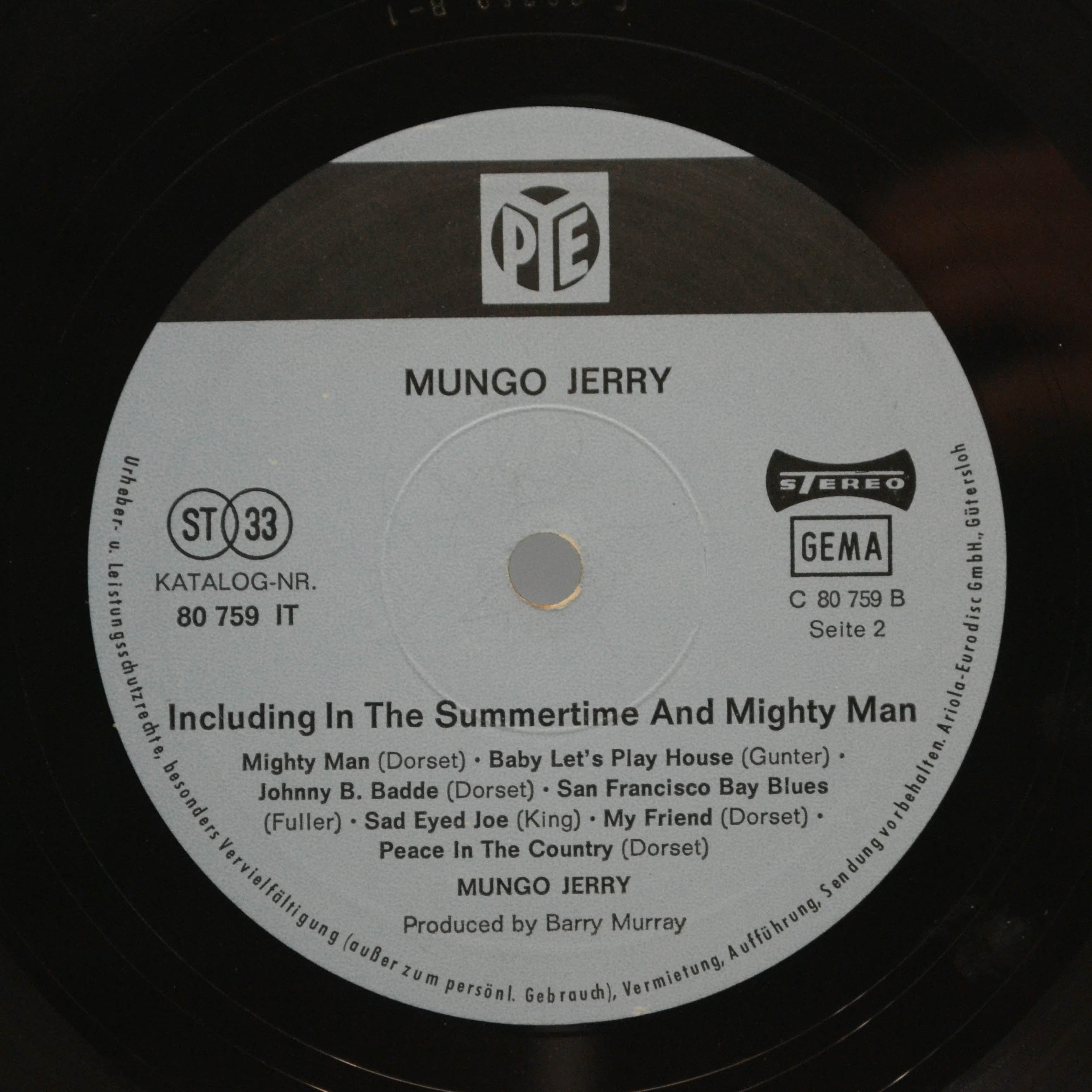 Mungo Jerry — Mungo Jerry, 1970
