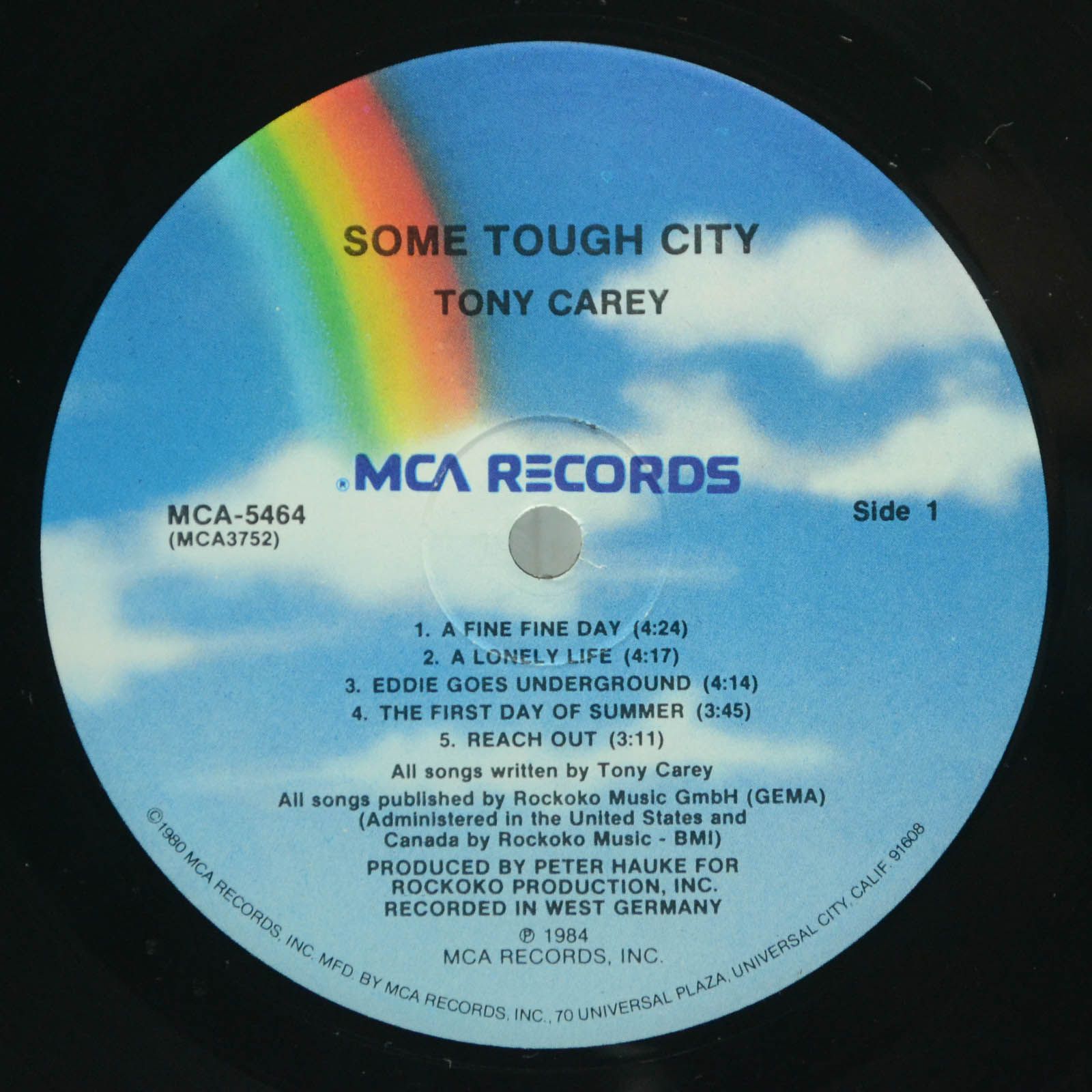 Tony Carey — Some Tough City (USA), 1984