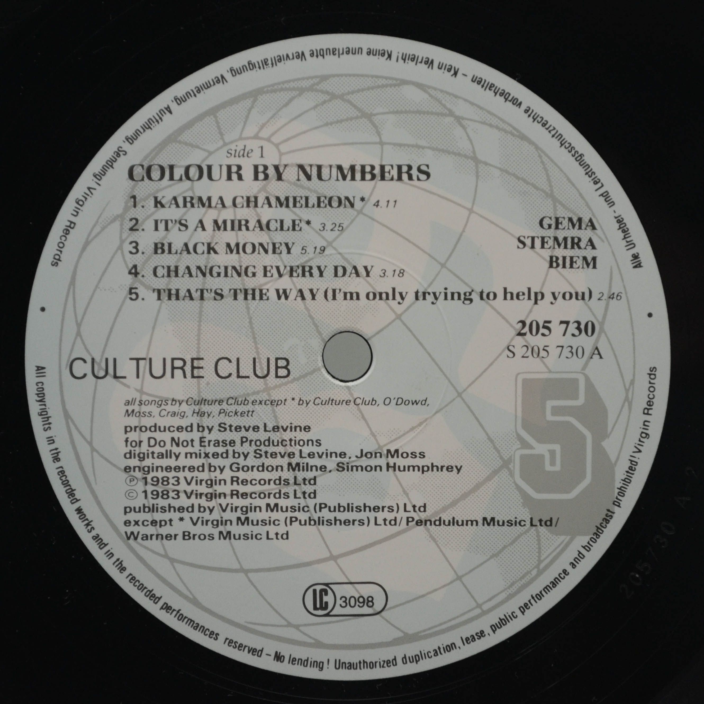 Culture Club — Colour By Numbers, 1983