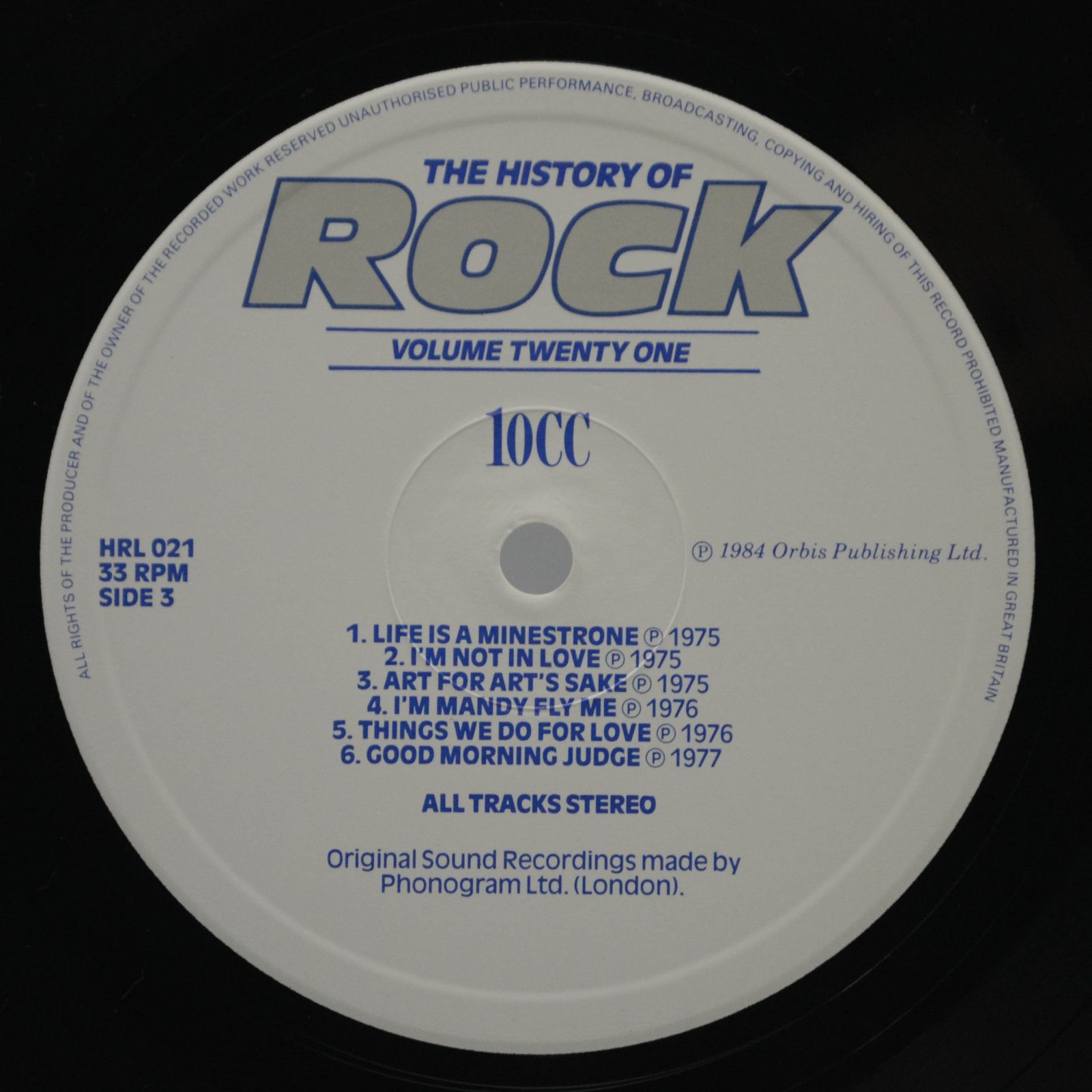 Status Quo / Slade / 10cc / Thin Lizzy — The History Of Rock (Volume Twenty One) (2LP, UK), 1984