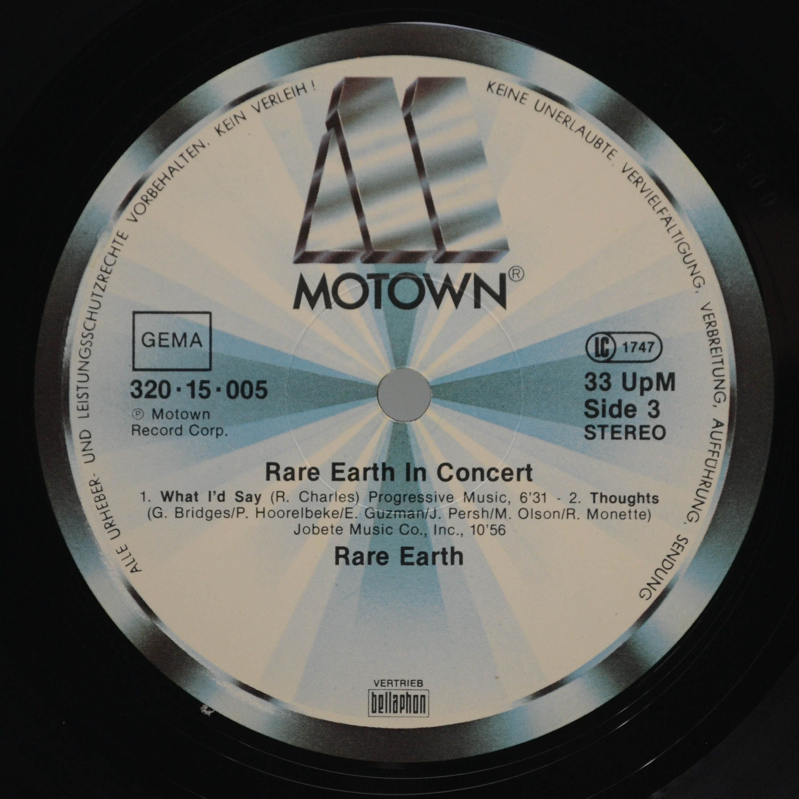 Rare Earth — Rare Earth In Concert (2LP), 1971