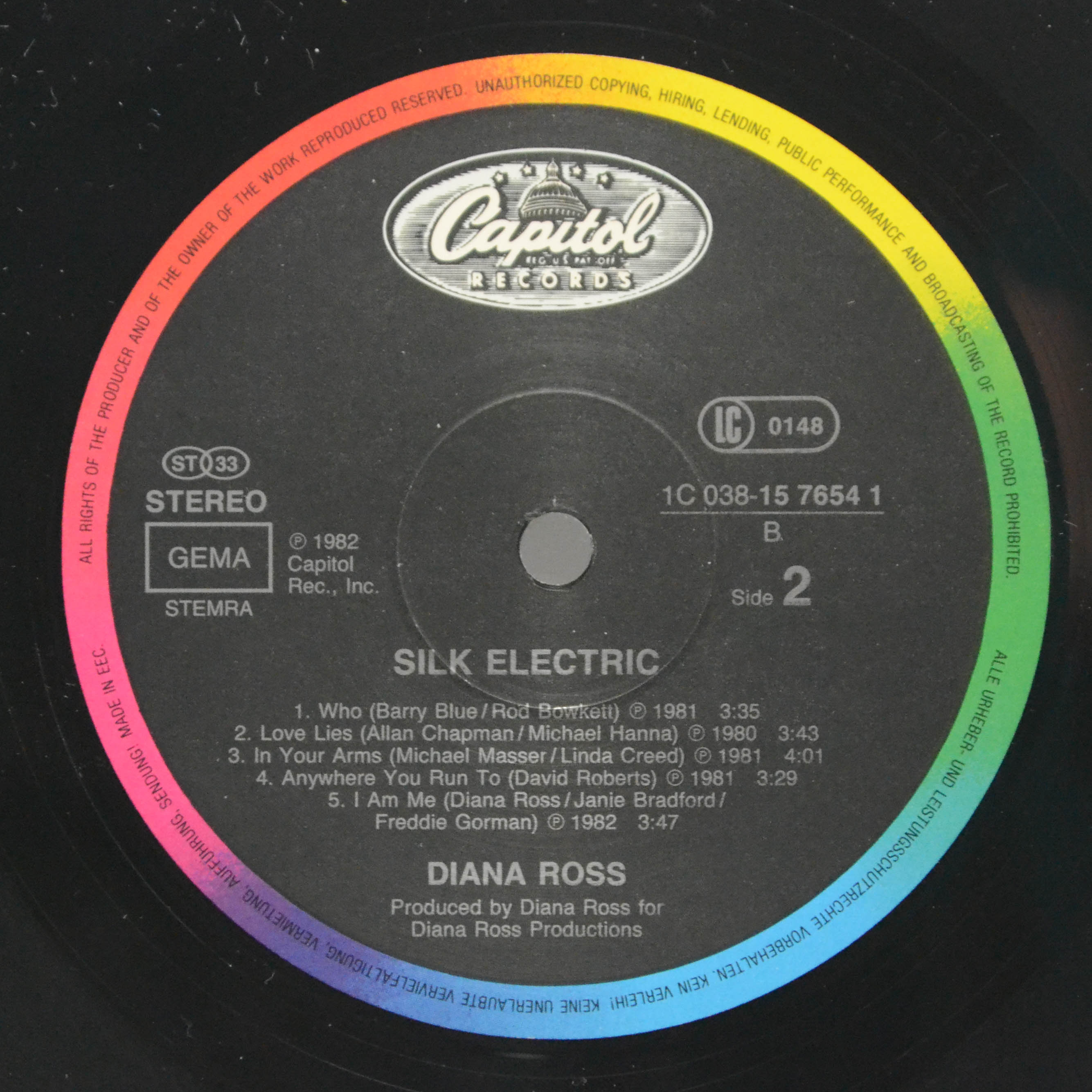 Diana Ross — Silk Electric, 1982