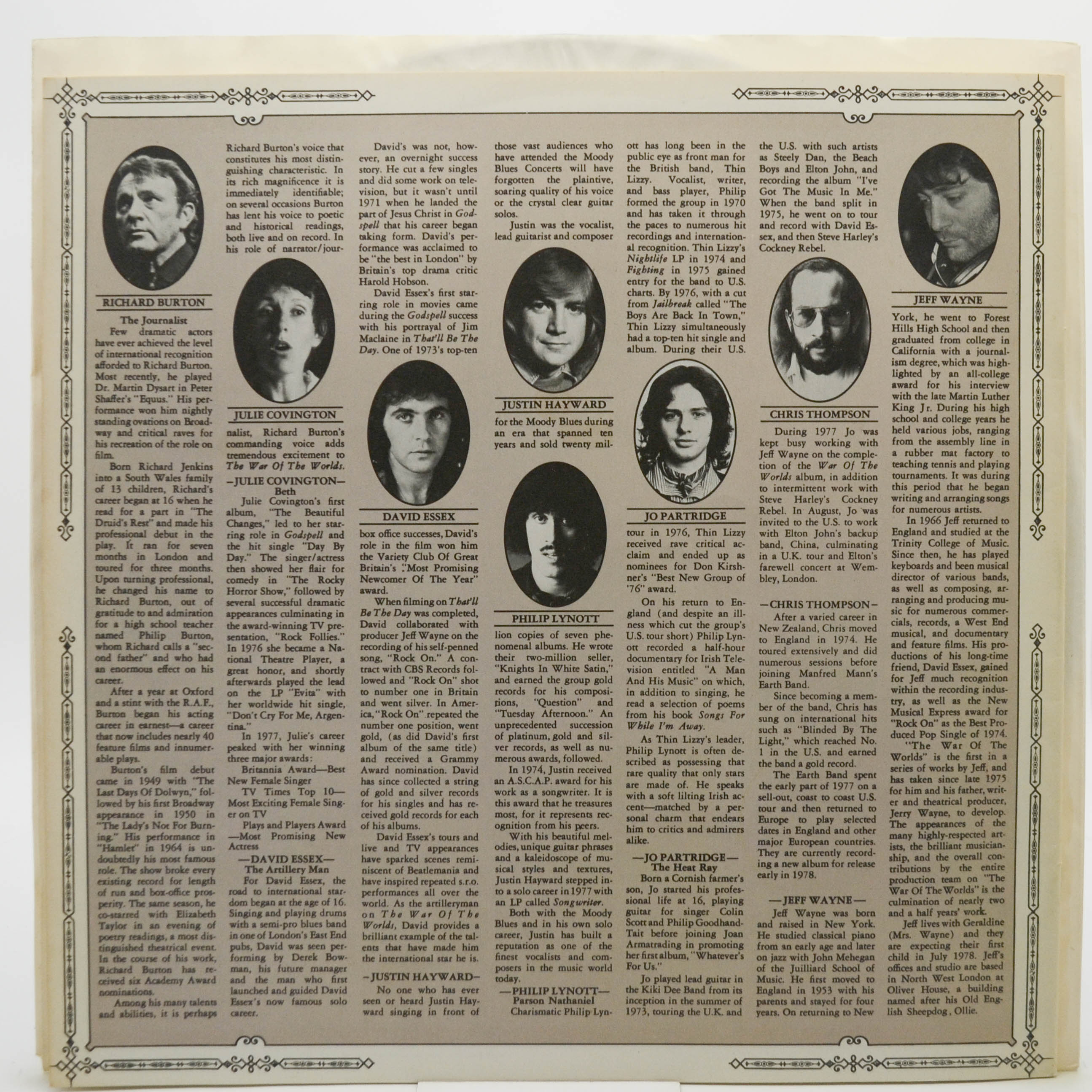 Jeff Wayne — Jeff Wayne's Musical Version Of The War Of The Worlds (2LP), 1978