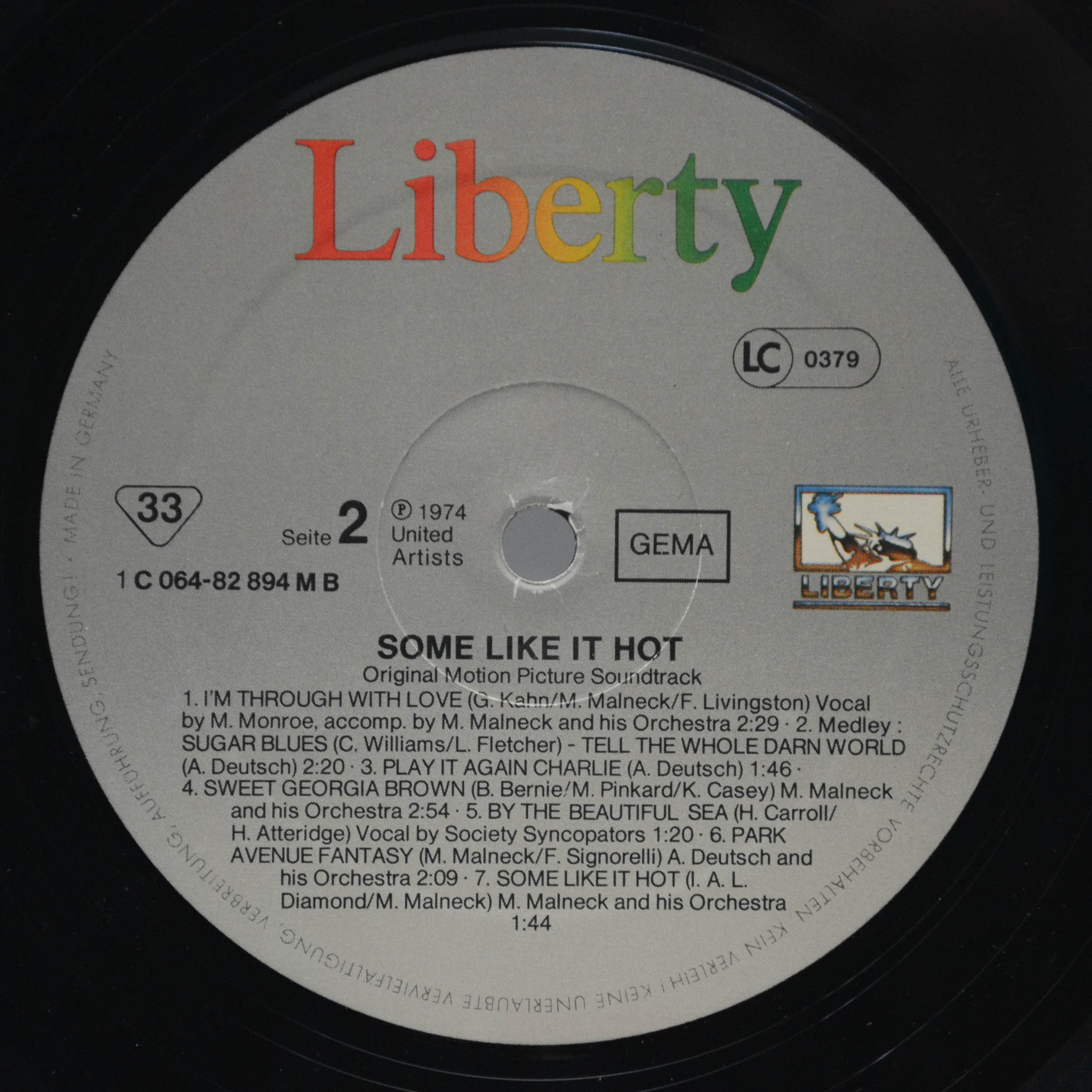 Various — Some Like It Hot, 1959