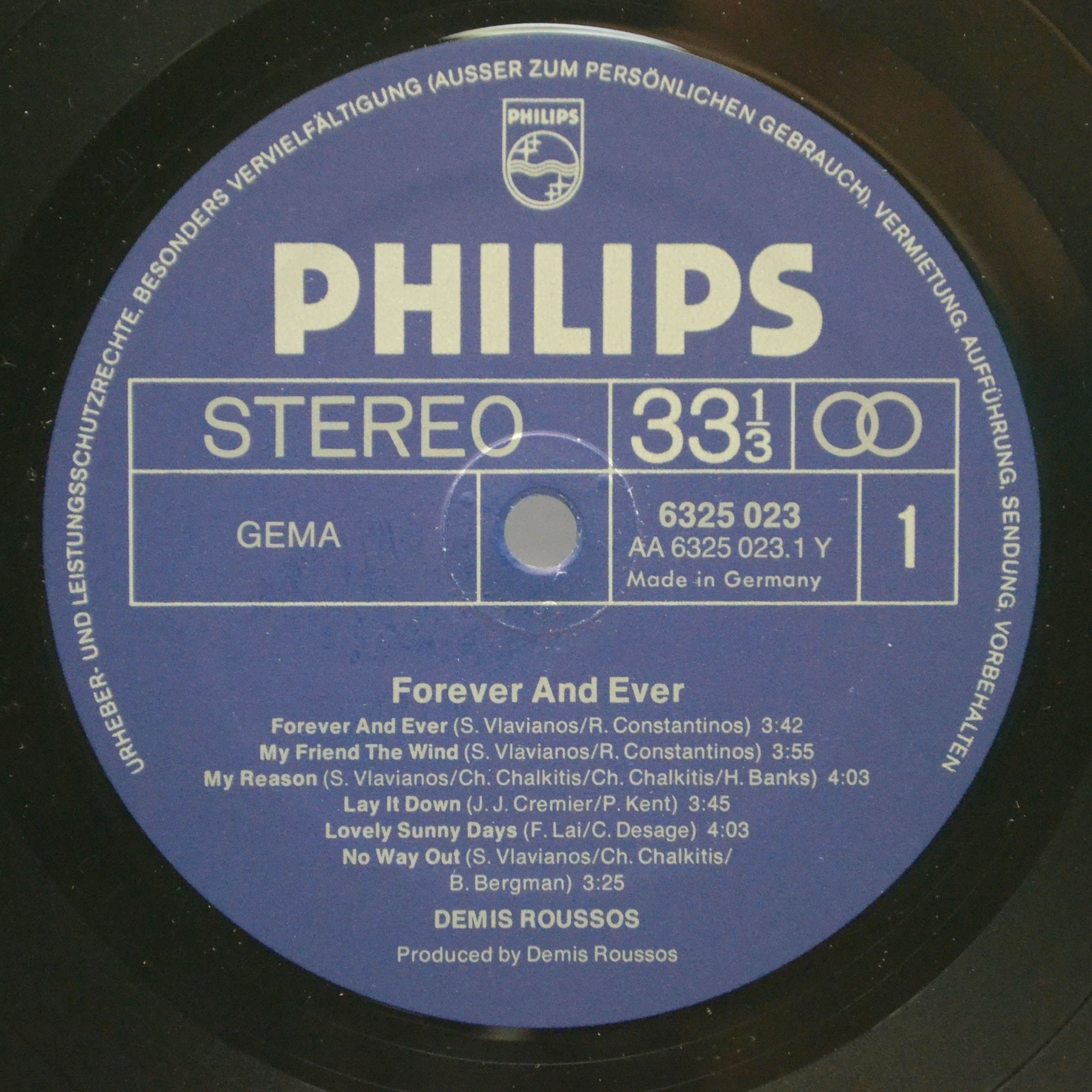 Demis Roussos — Forever And Ever, 1973
