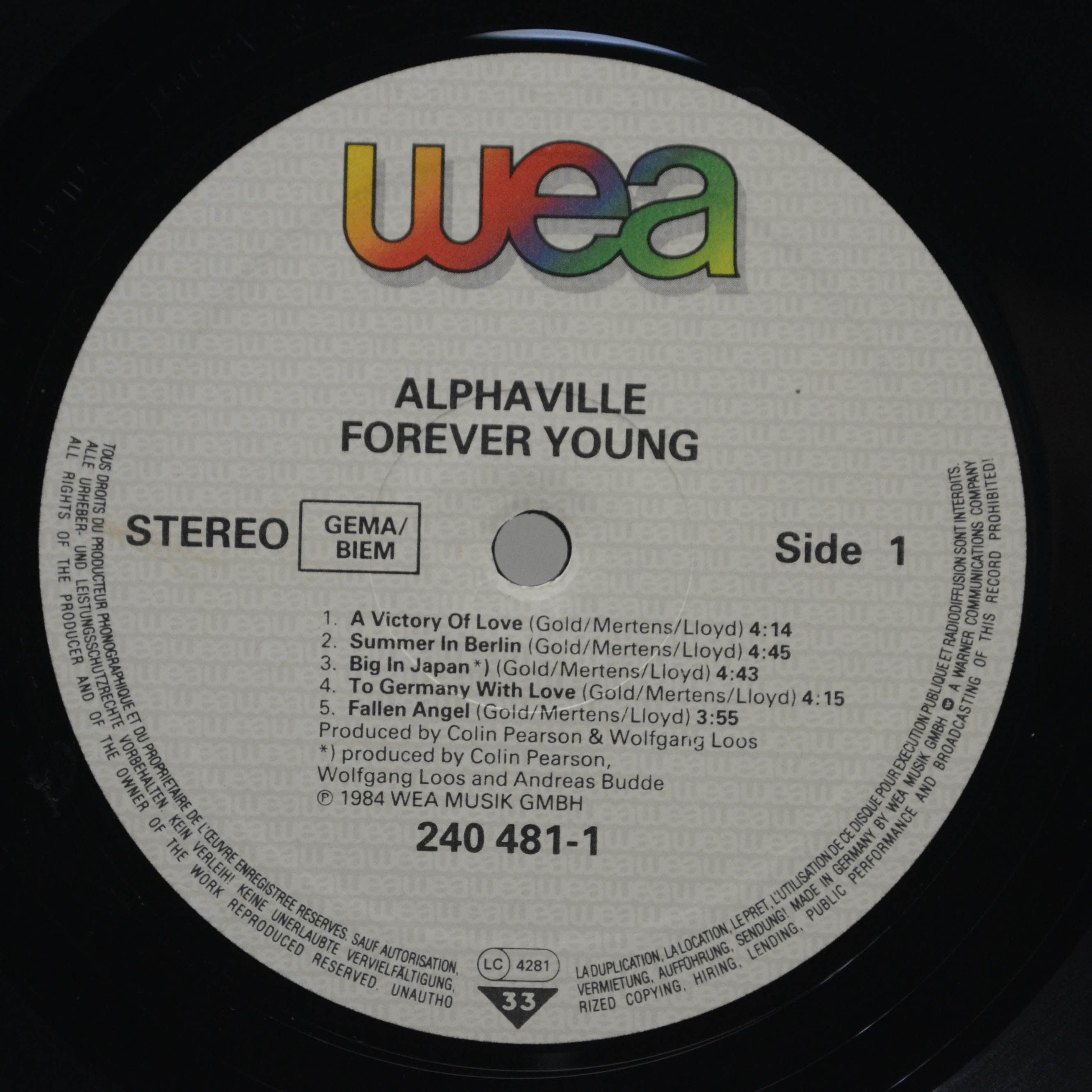 Alphaville — Forever Young, 1984