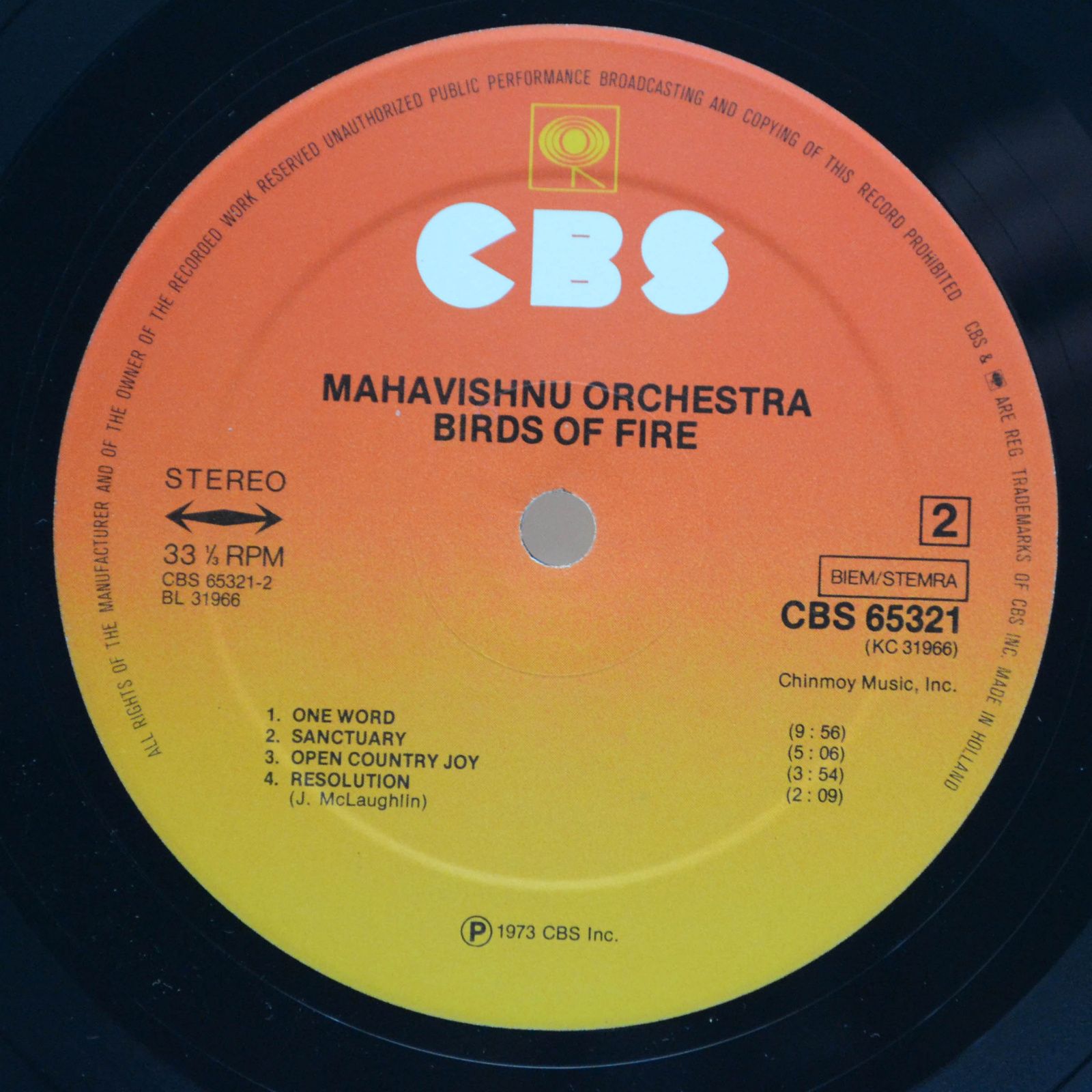 Mahavishnu Orchestra — Birds Of Fire, 1973