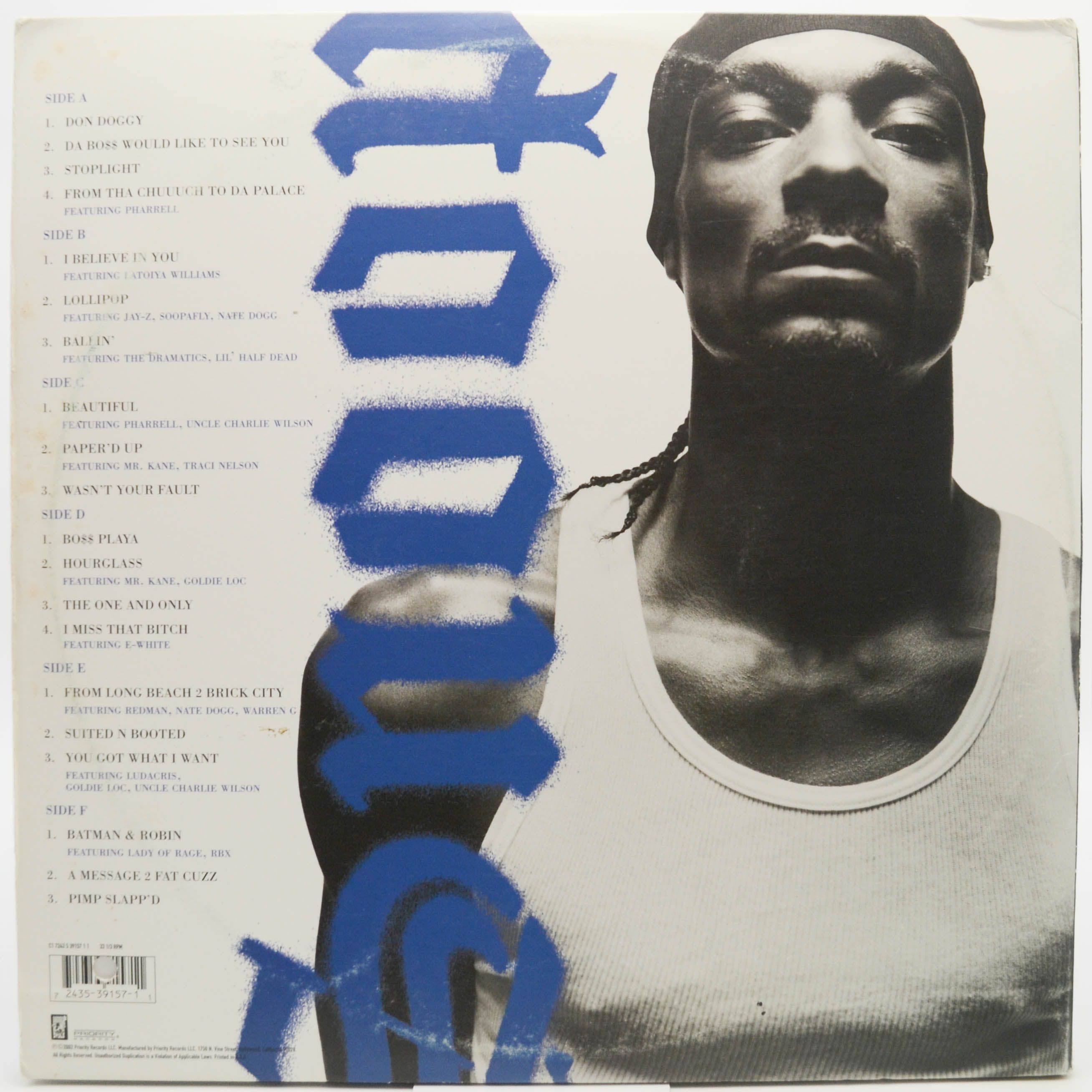 Snoop Dogg — Paid Tha Cost To Be Da Bo$$ (3LP, 1-st, USA), 2002