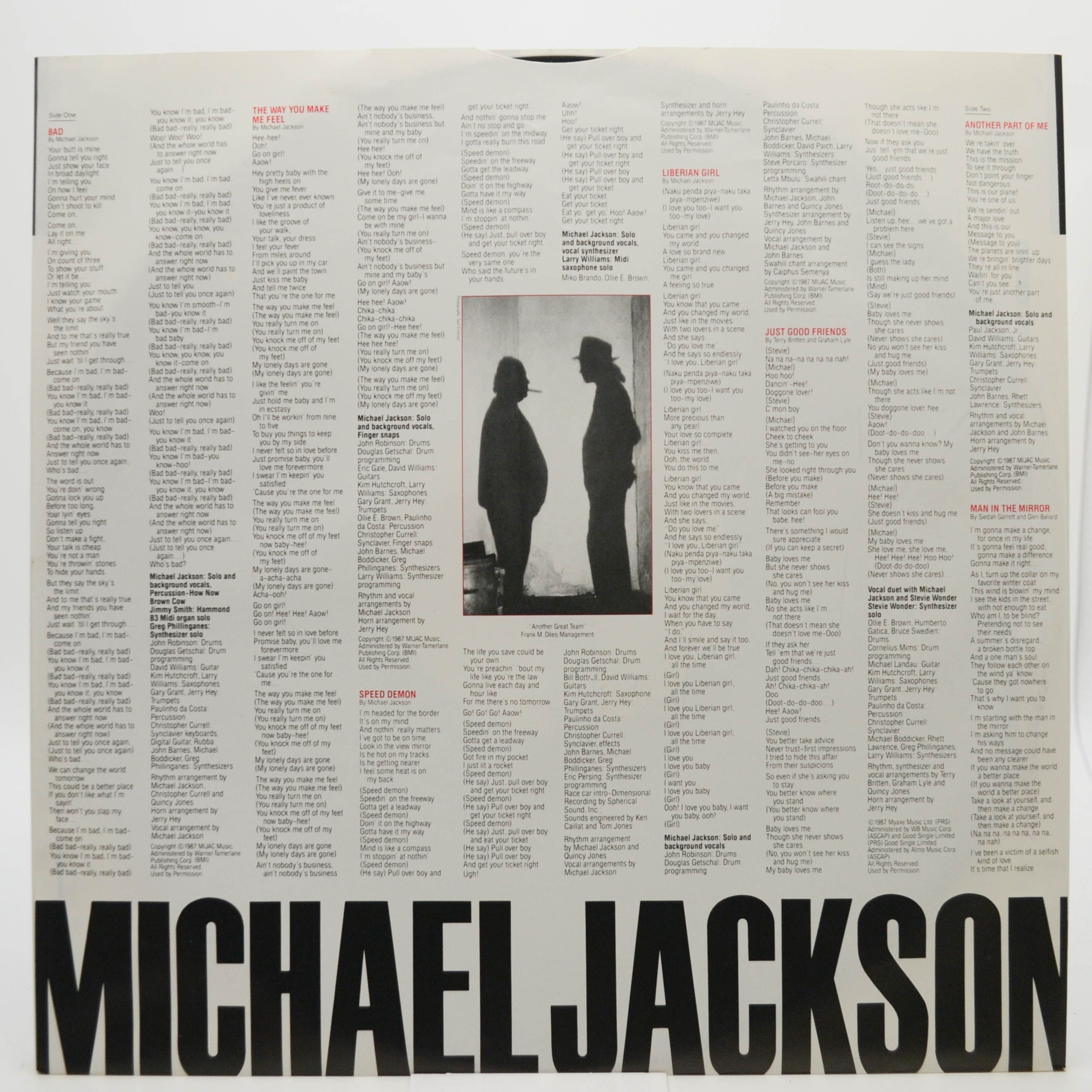 Michael Jackson — Bad, 1987