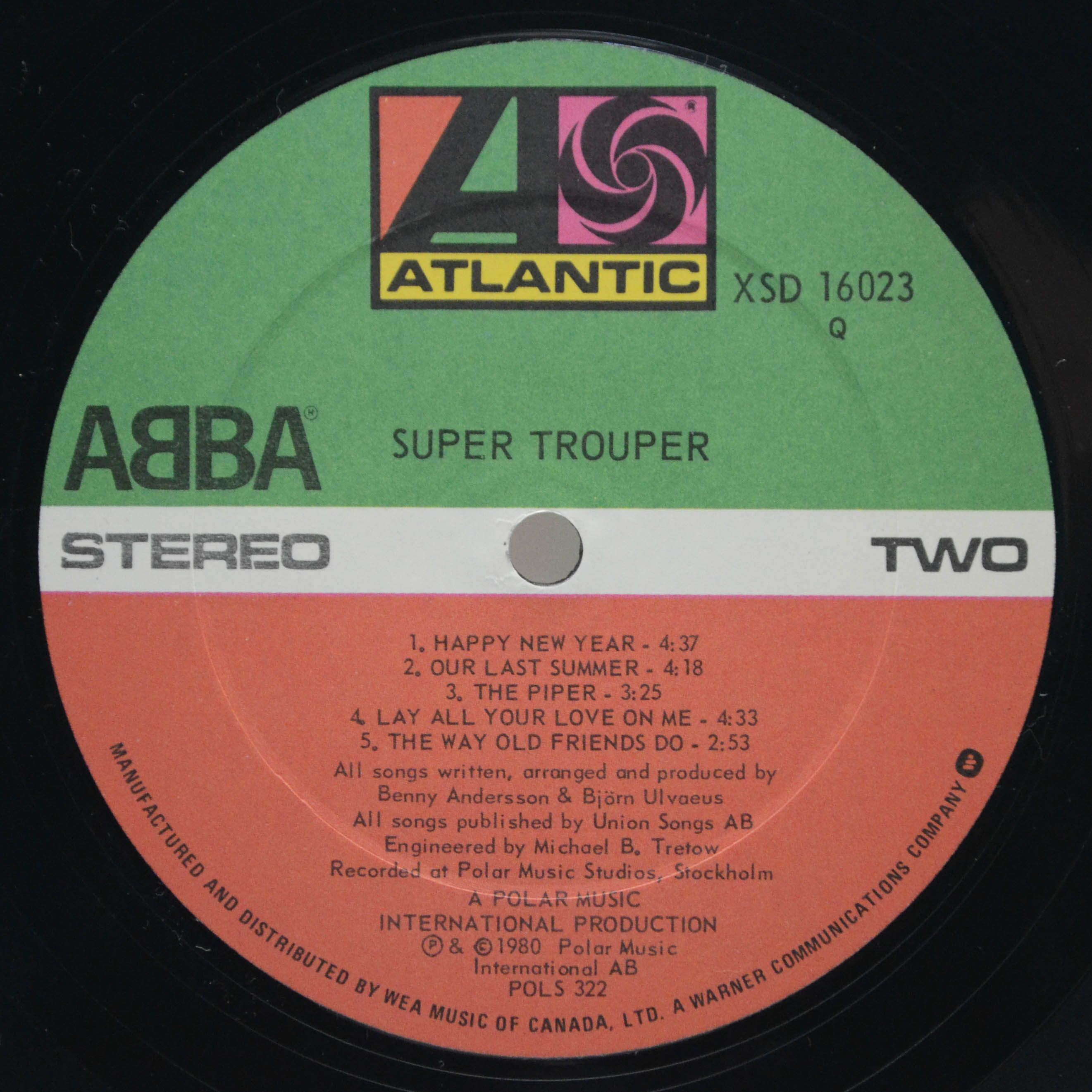 ABBA — Super Trouper, 1980