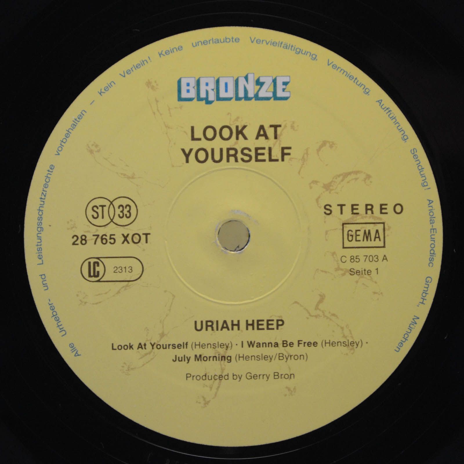 Uriah Heep — Look At Yourself (poster), 1971