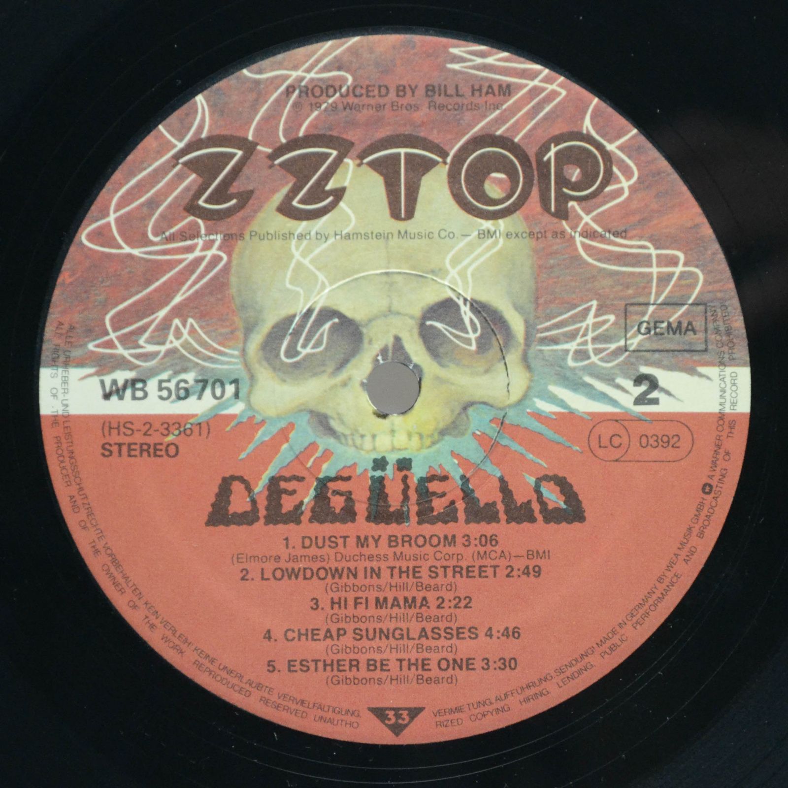 ZZ Top — Degüello, 1979