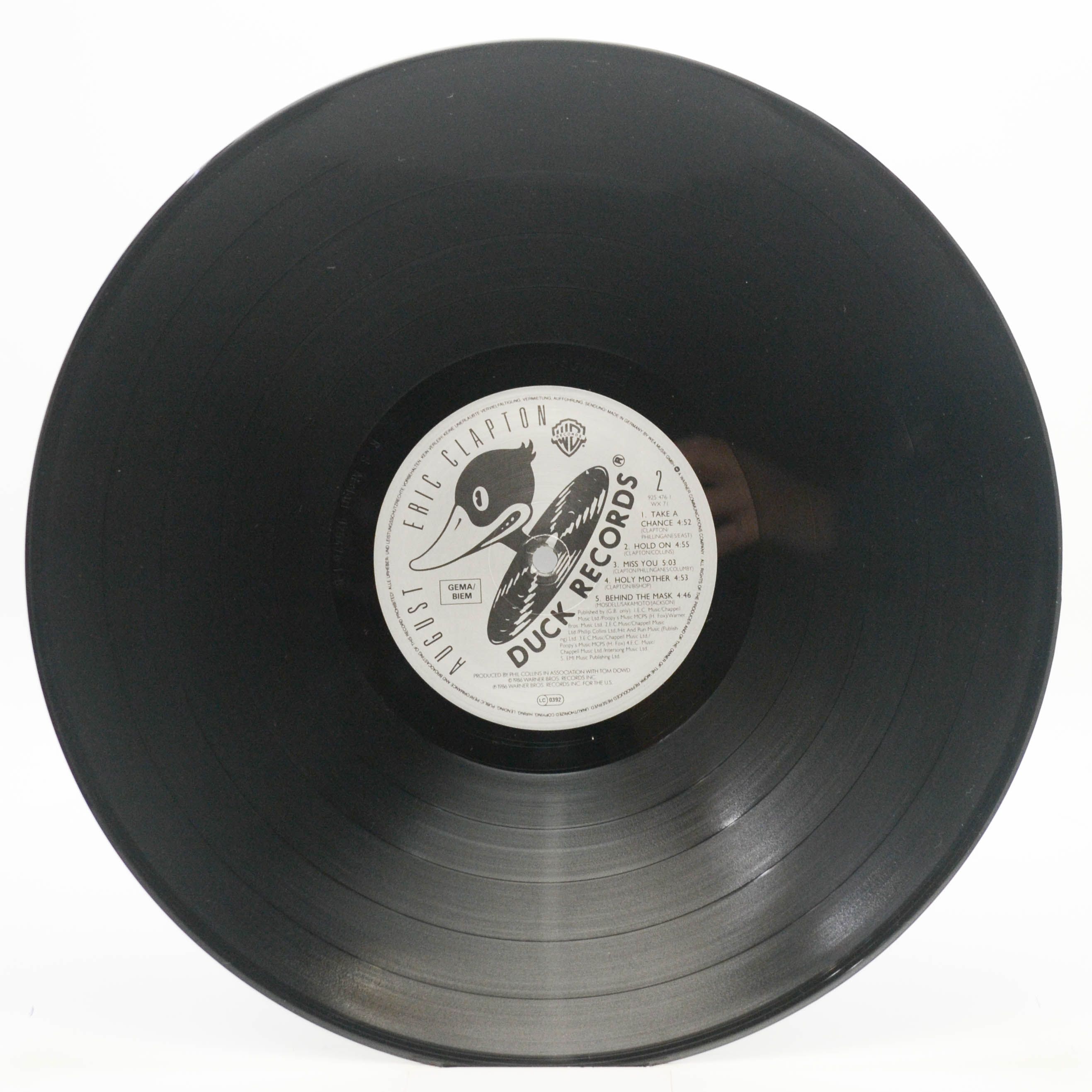 Eric Clapton — August, 1986