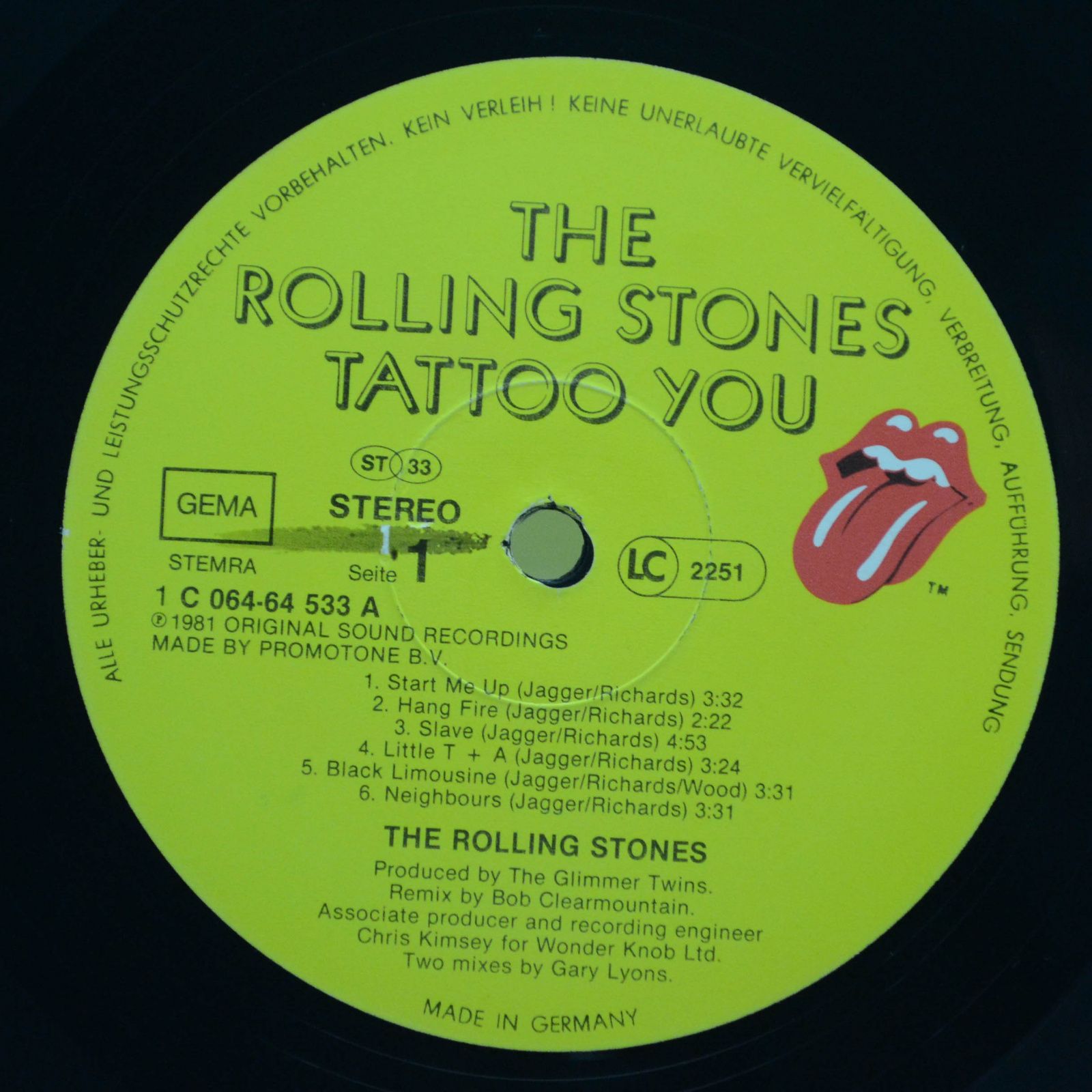Rolling Stones — Tattoo You, 1981