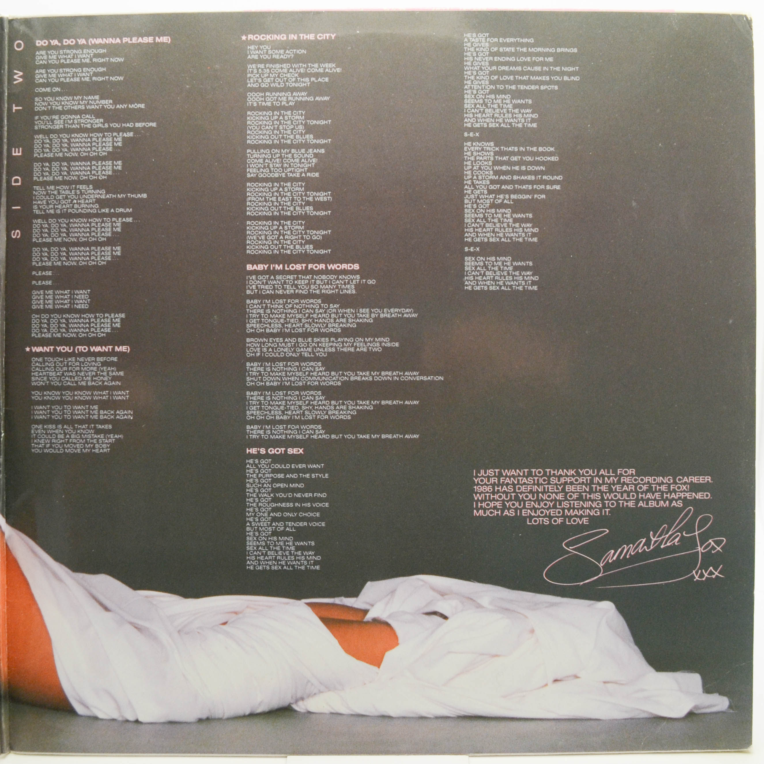 Samantha Fox — Touch Me, 1986