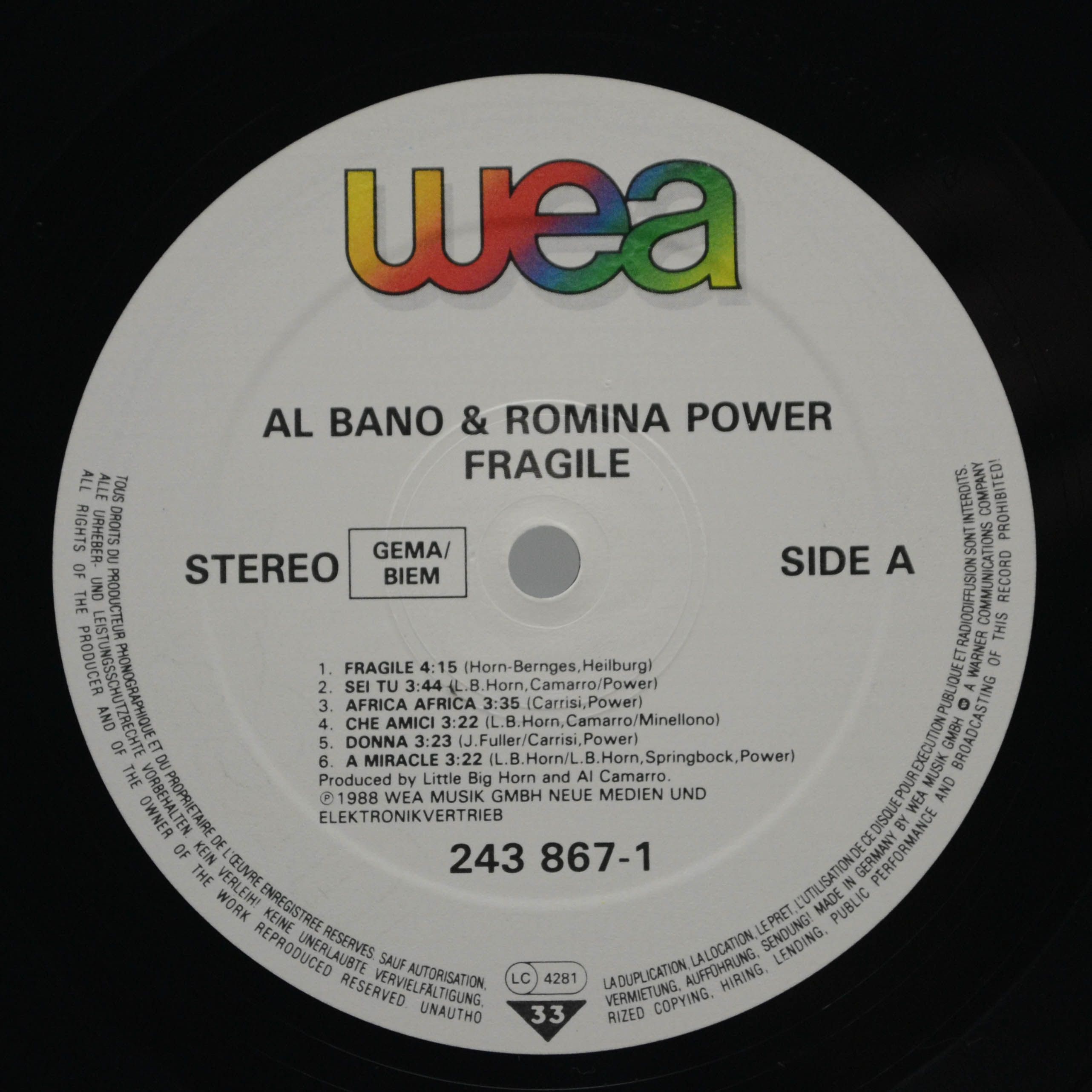 Al Bano & Romina Power — Fragile, 1988