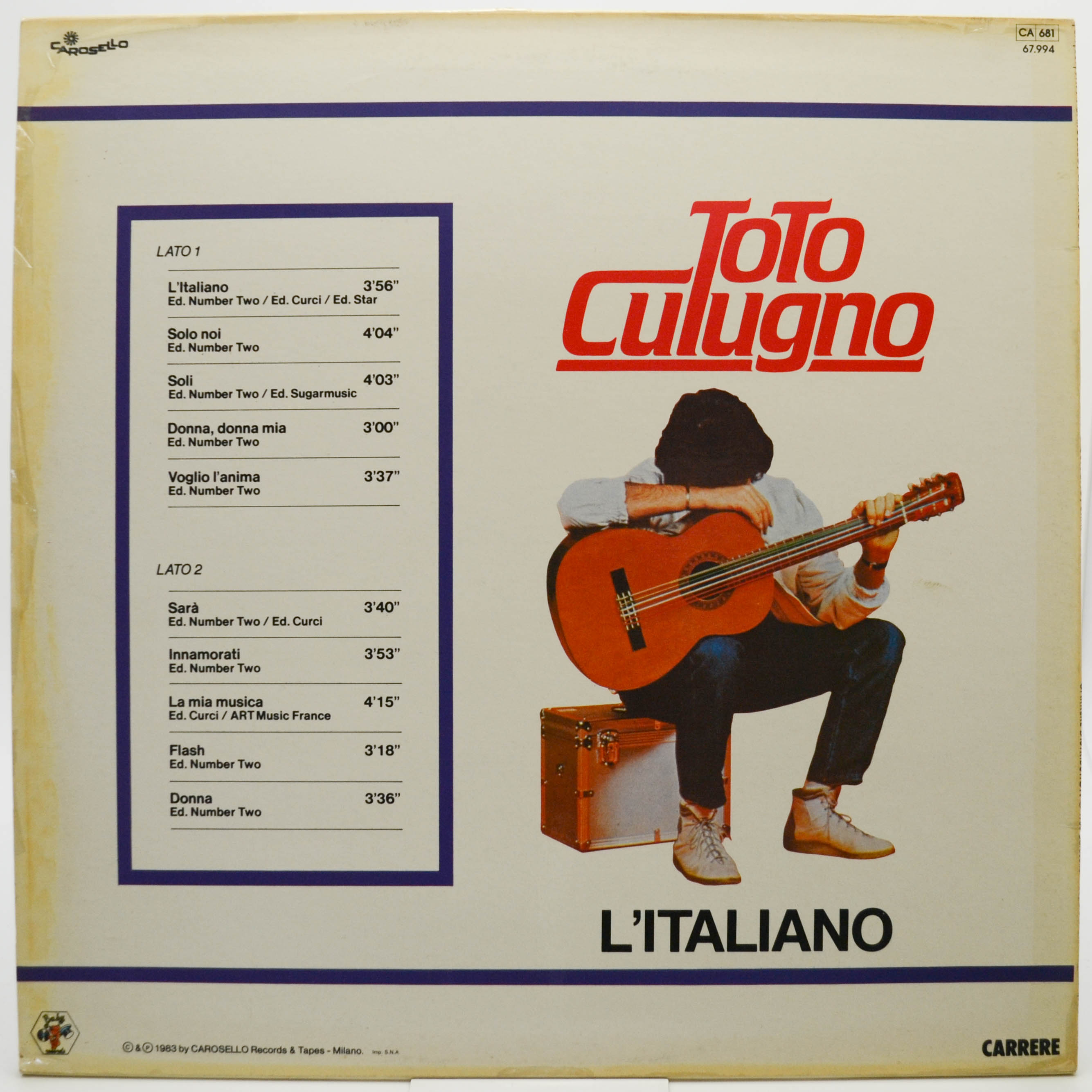 Toto Cutugno — L'italiano, 1983