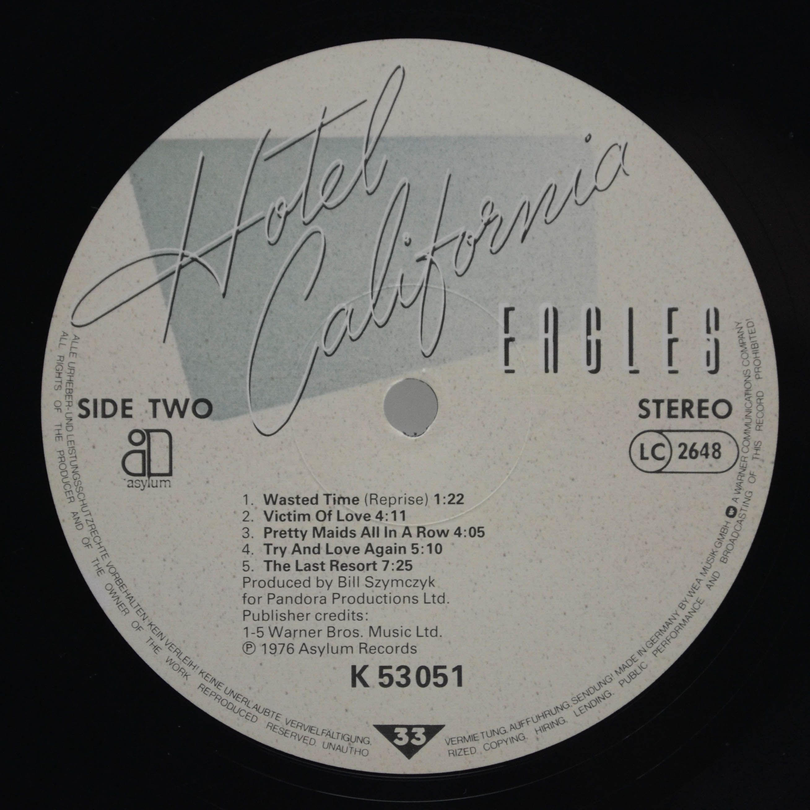 Eagles — Hotel California, 1976