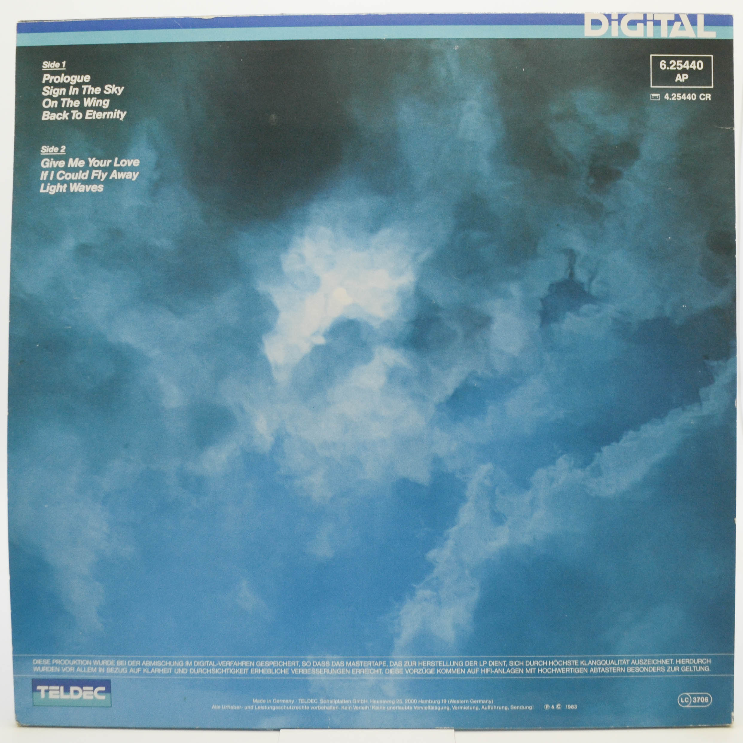Виниловая пластинка Frank Duval — If I Could Fly Away, 1983