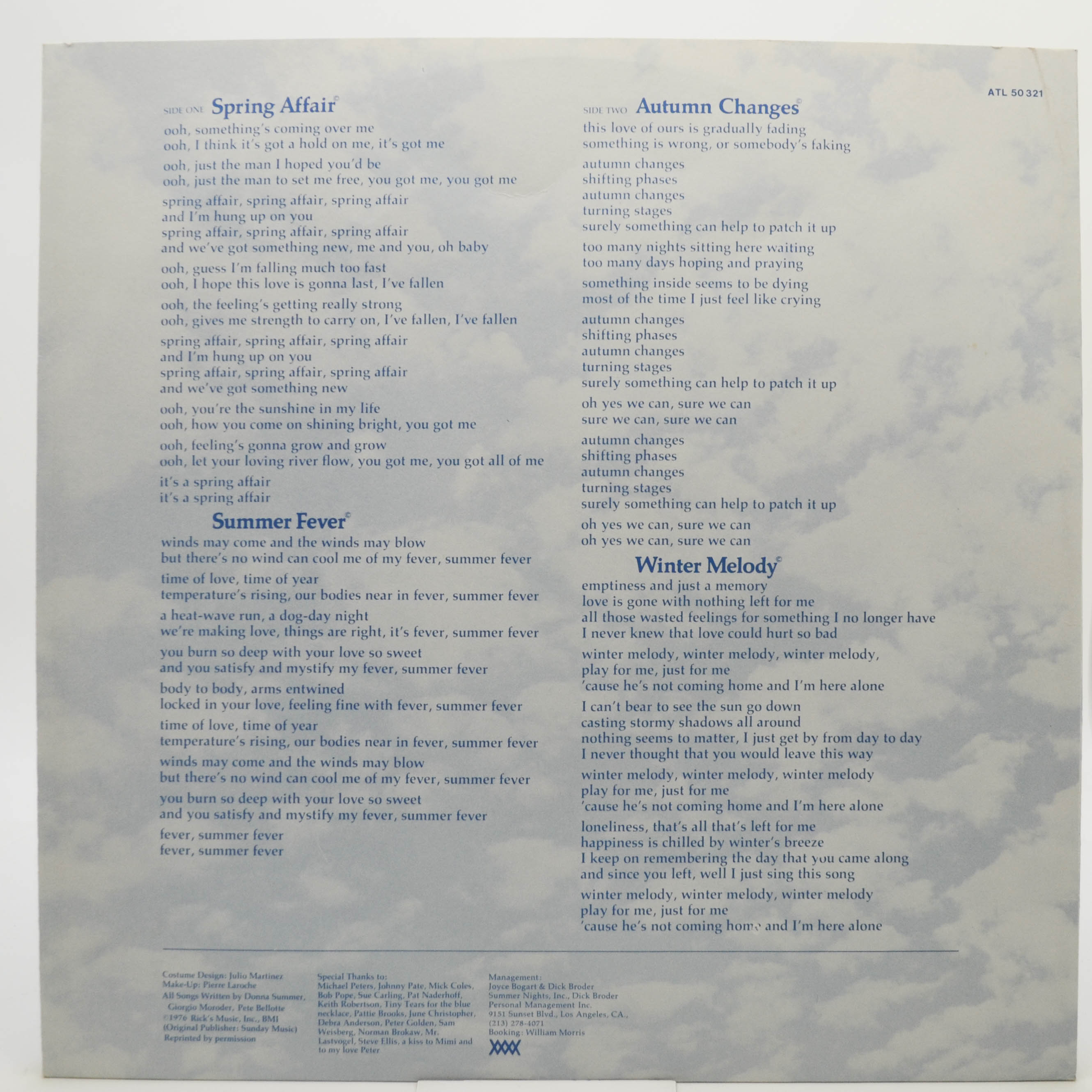 Donna Summer — Four Seasons Of Love, 1977