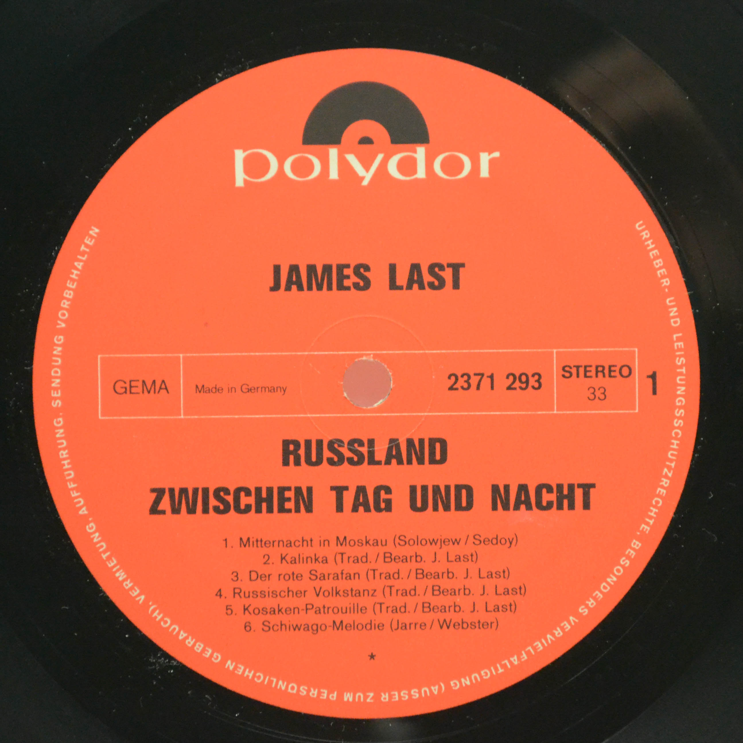 James Last — Russland (Zwischen Tag Und Nacht), 1972