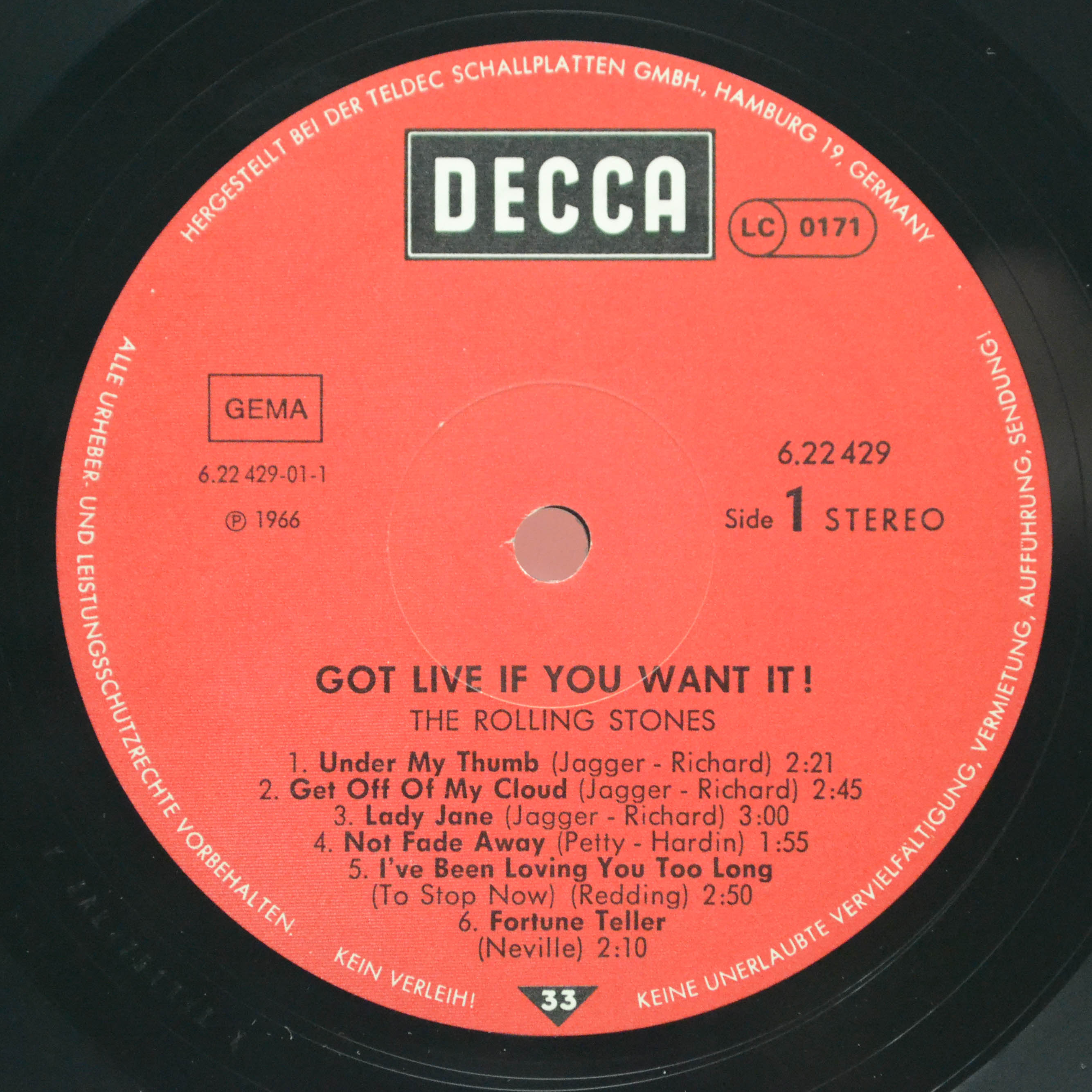 Rolling Stones — Got Live If You Want It!, 1966