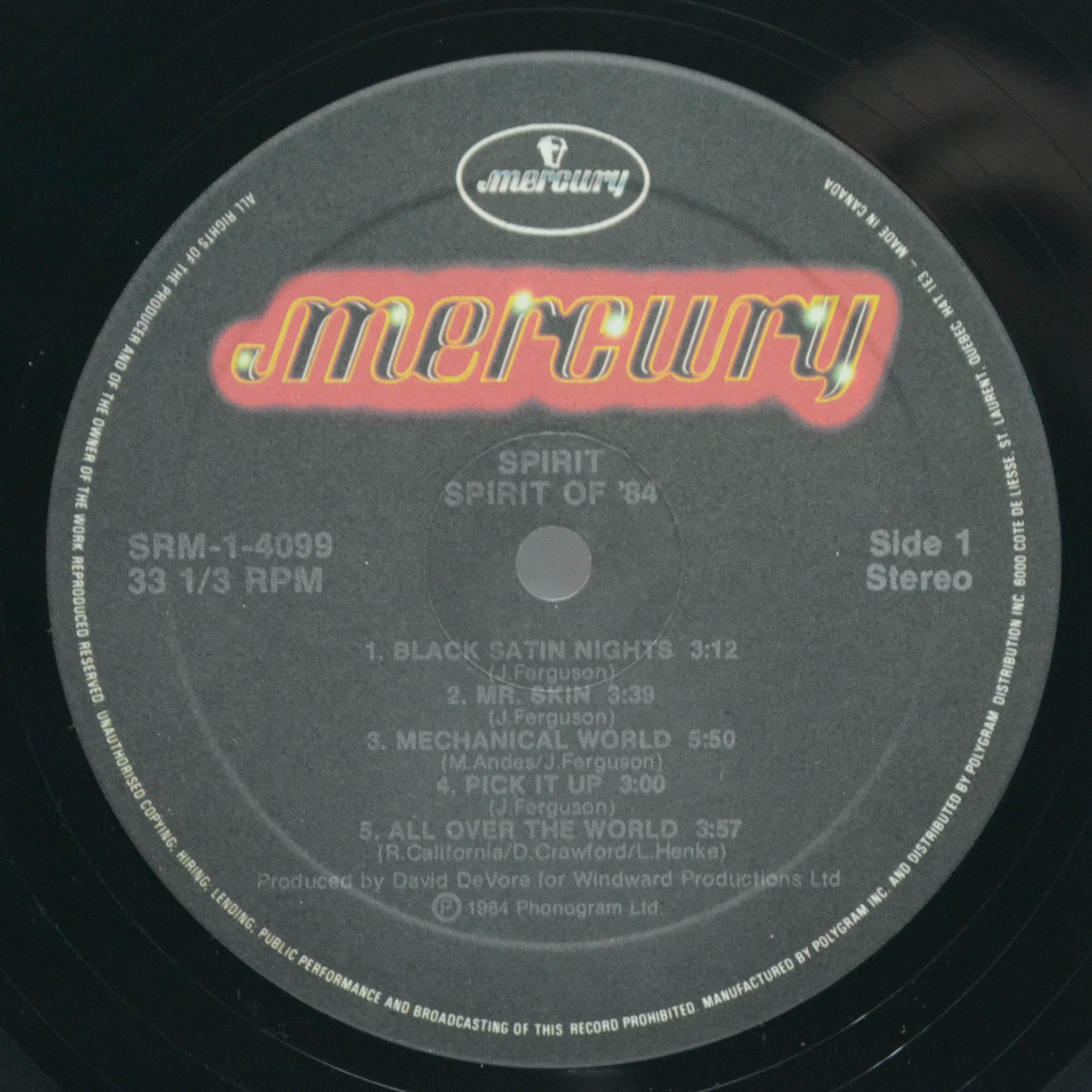 Spirit — Spirit Of '84, 1984