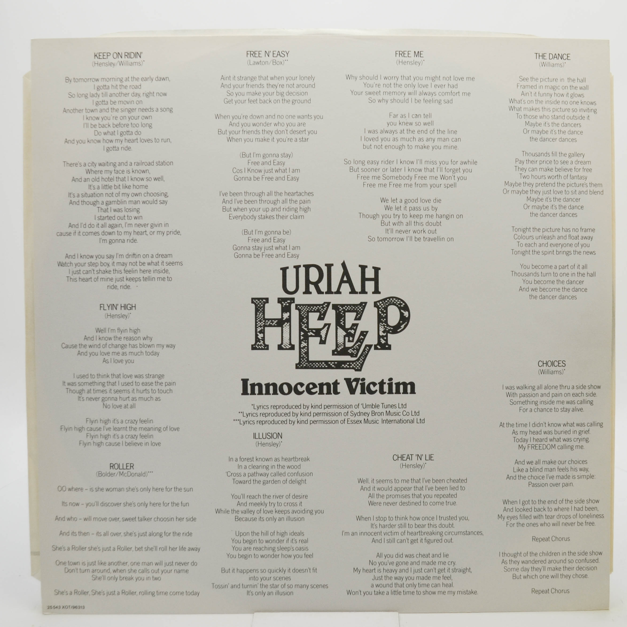 Uriah Heep — Innocent Victim, 1986