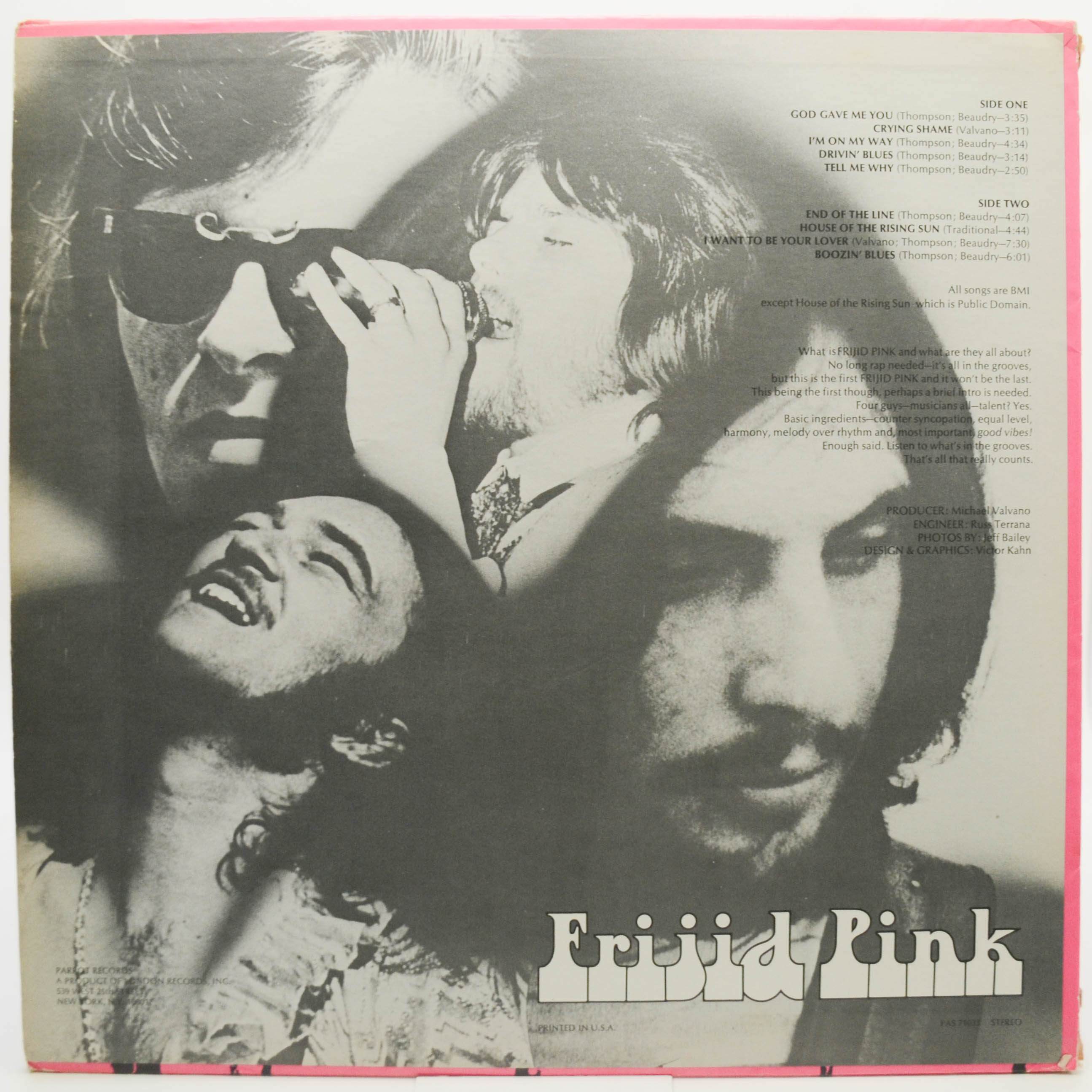 Виниловая пластинка Frijid Pink — Frijid Pink (1-st, USA), 1970
