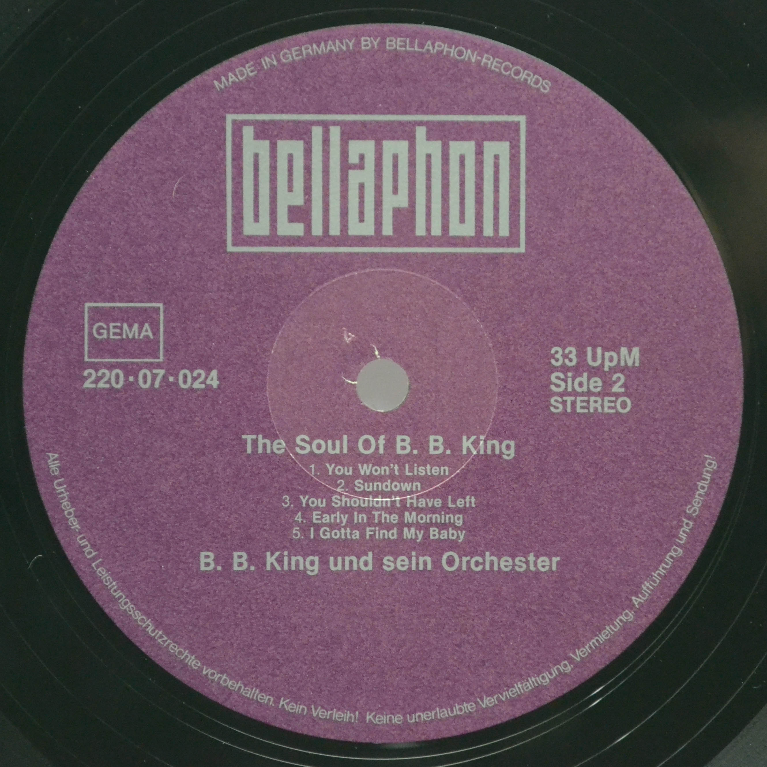 B.B. King — The Soul Of B. B. King, 1963
