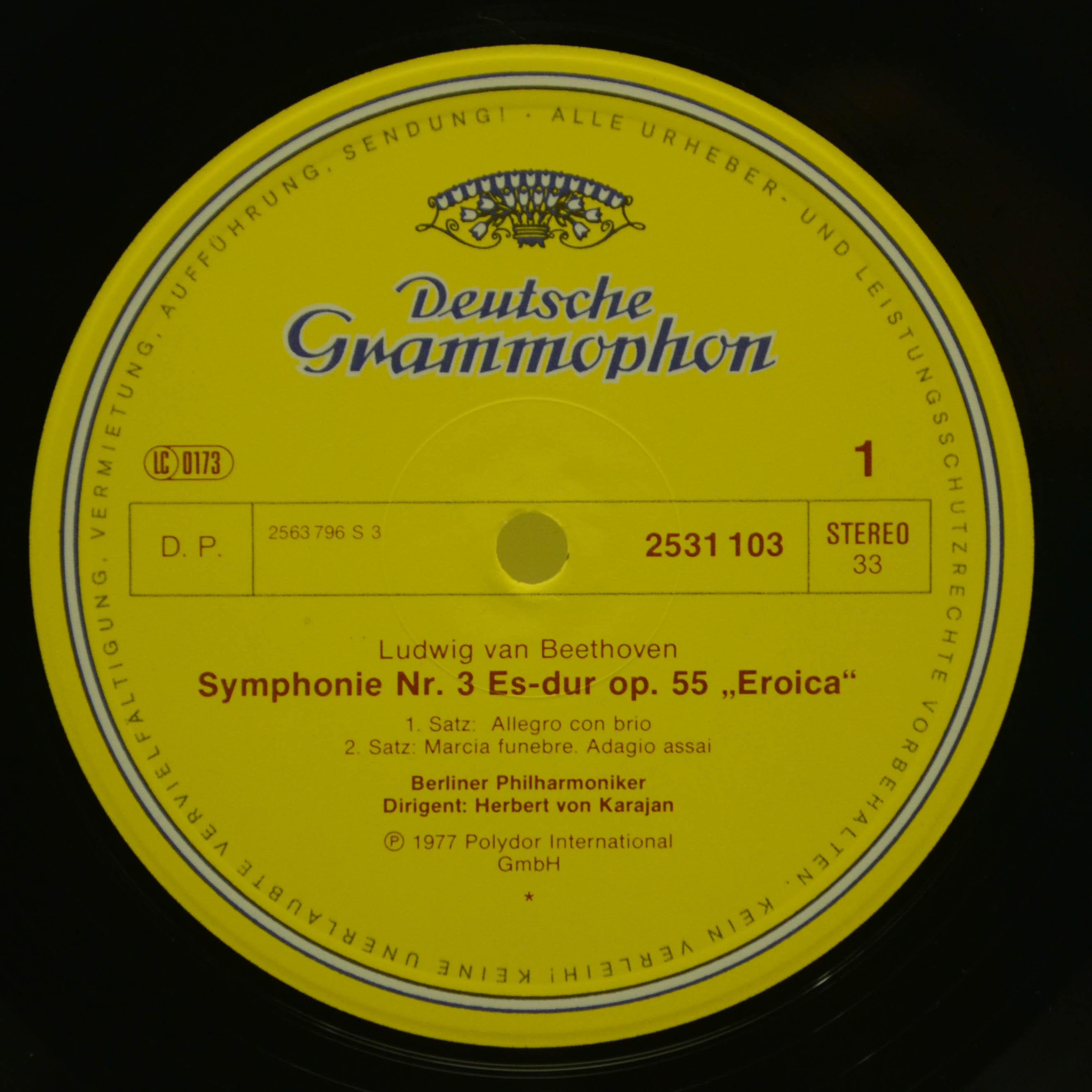 Beethoven*, Berliner Philharmoniker, Herbert von Karajan — Symphonie Nr. 3 'Eroica', 1977