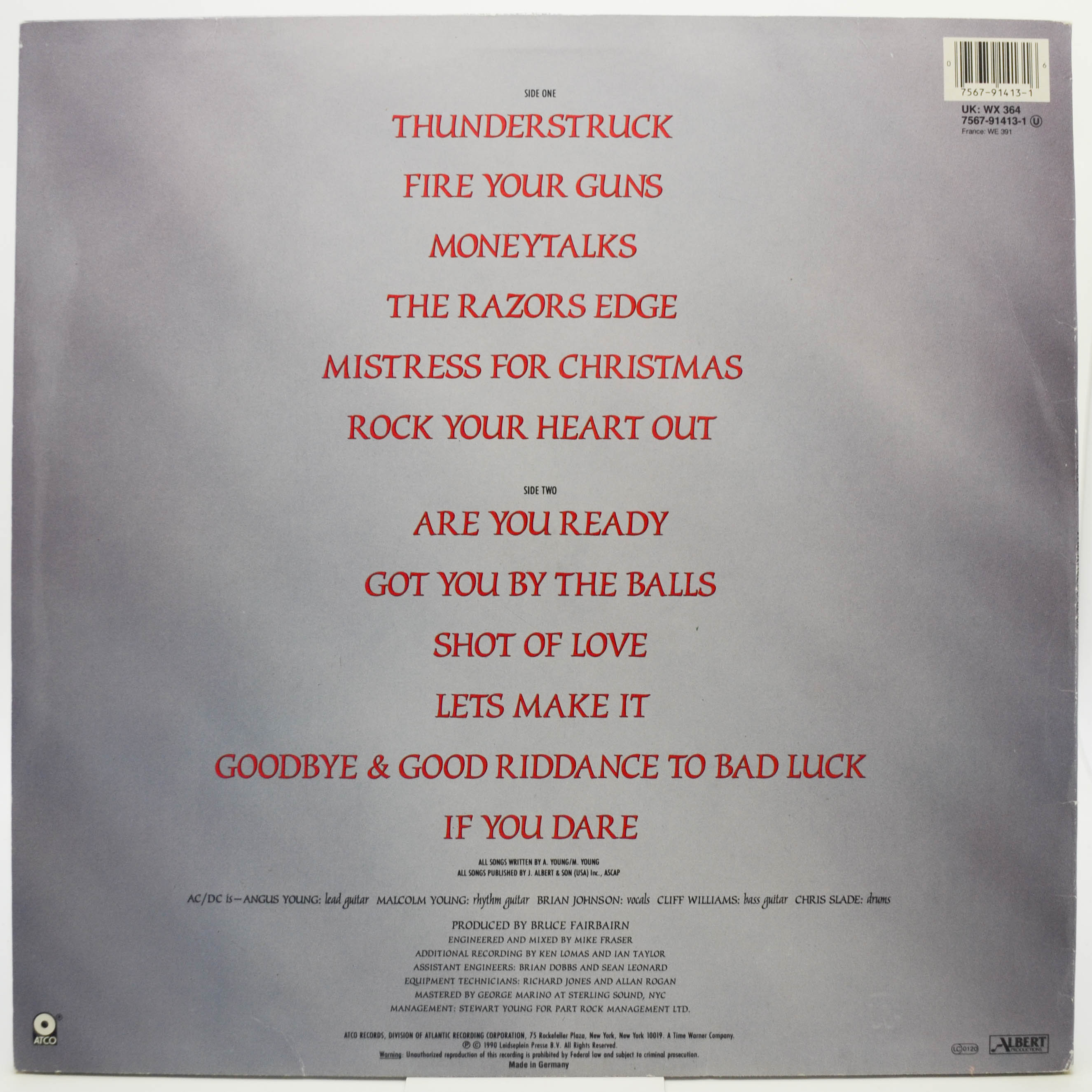 AC/DC — The Razors Edge, 1990