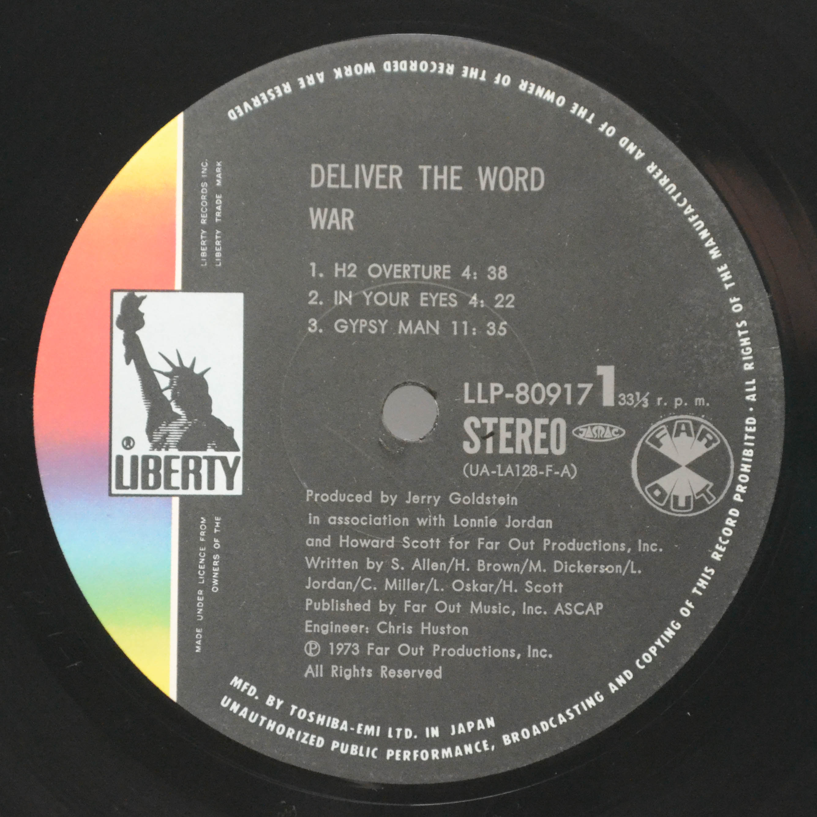 War — Deliver The Word, 1973