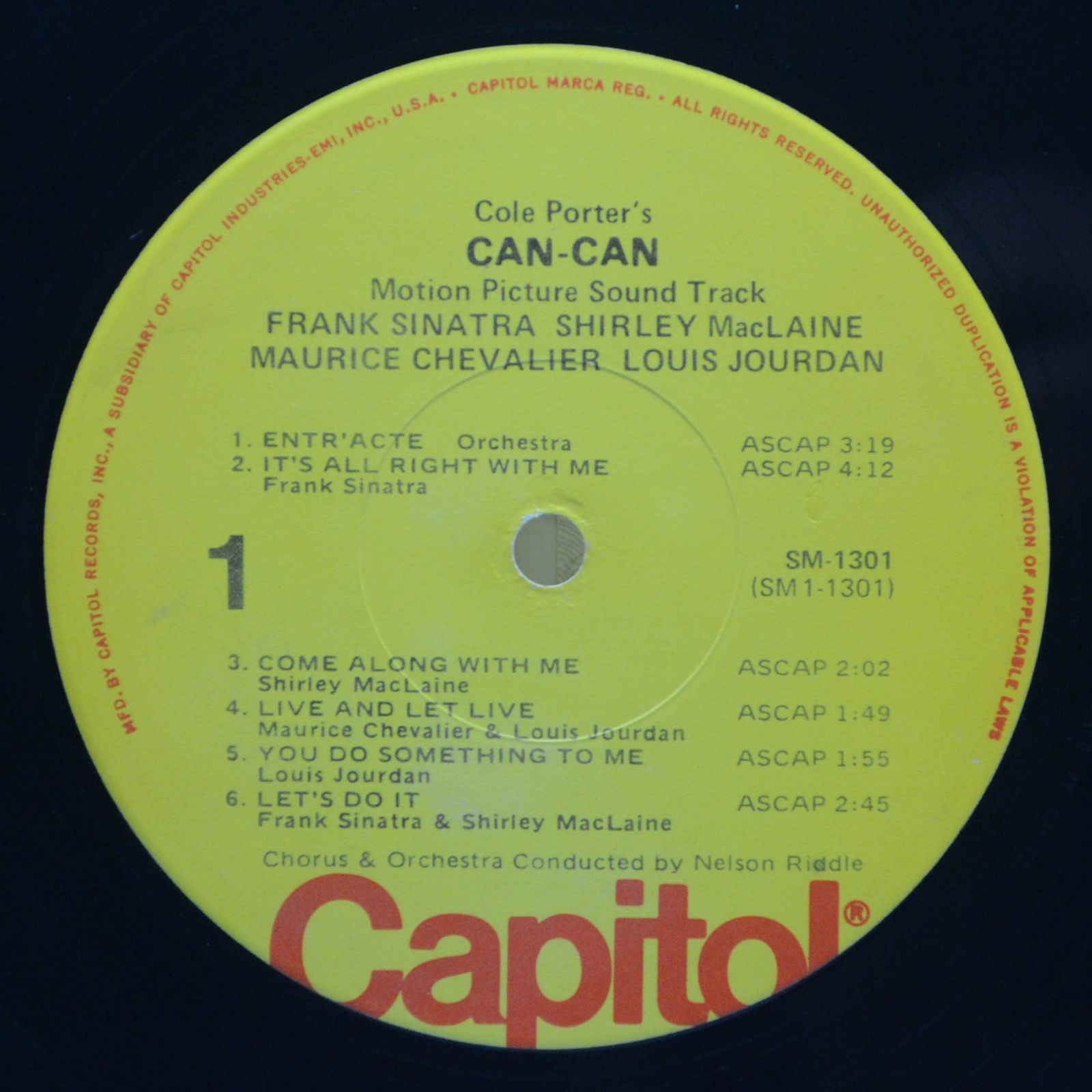 Various — Frank Sinatra — Cole Porter's Can-Can: Original Soundtrack Album, 1975