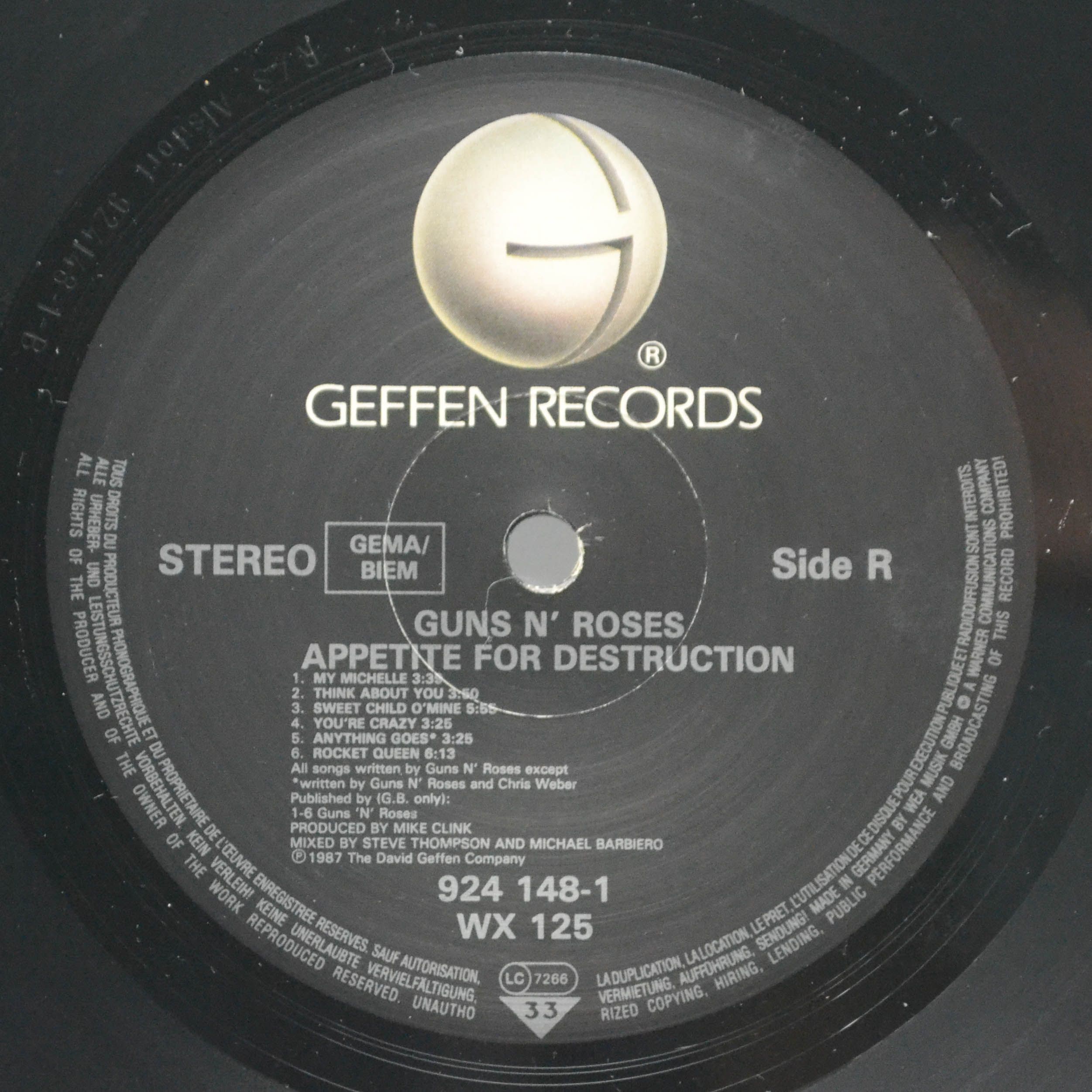 Guns N' Roses — Appetite For Destruction, 1987