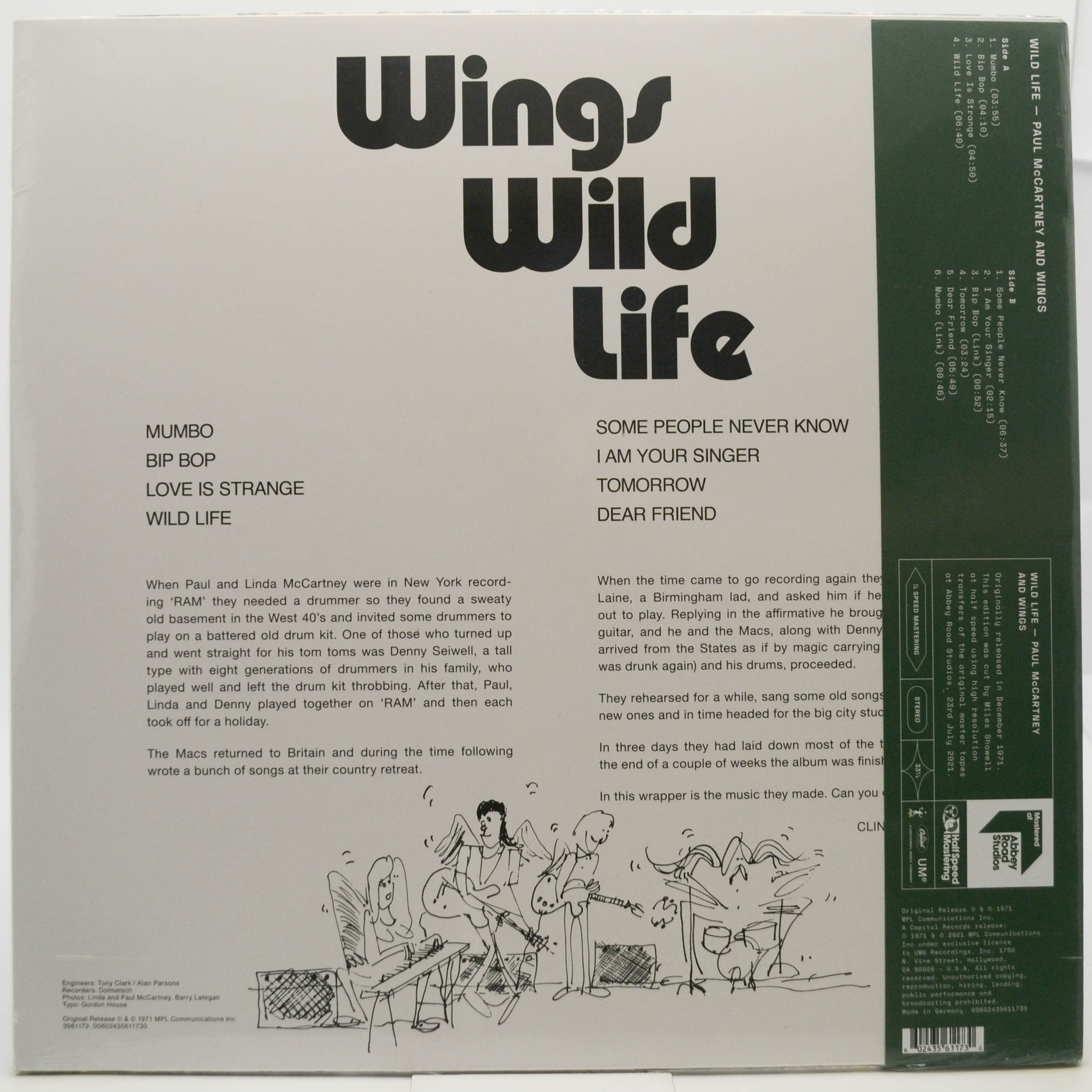 Виниловая пластинка Paul McCartney And Wings — Wild Life, 1971