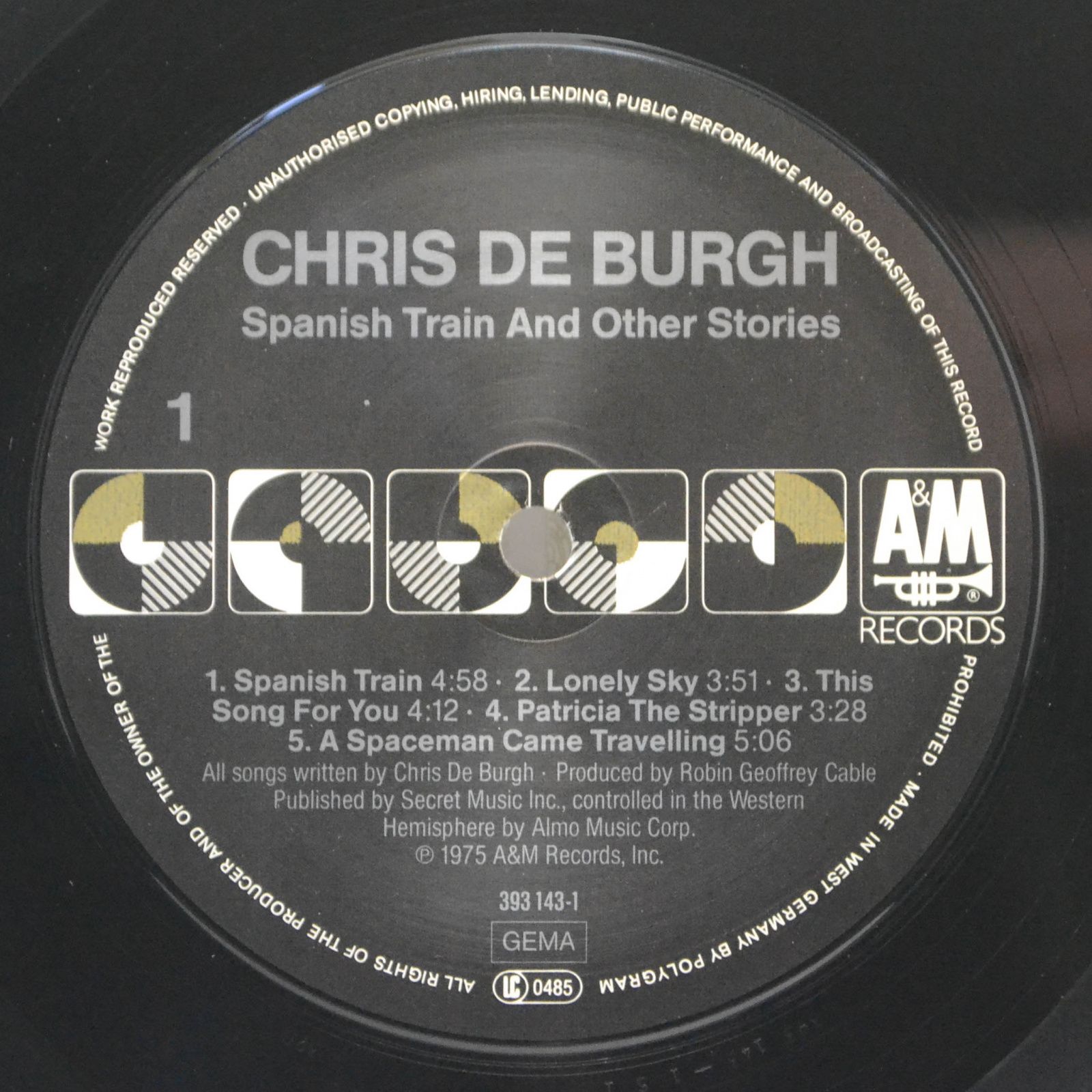 Chris de Burgh — Spanish Train And Other Stories, 1985