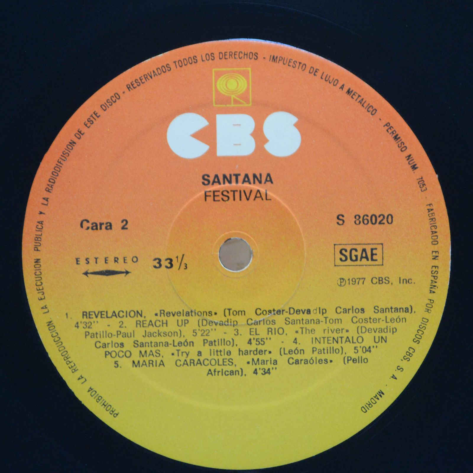 Santana — Festivál, 1976