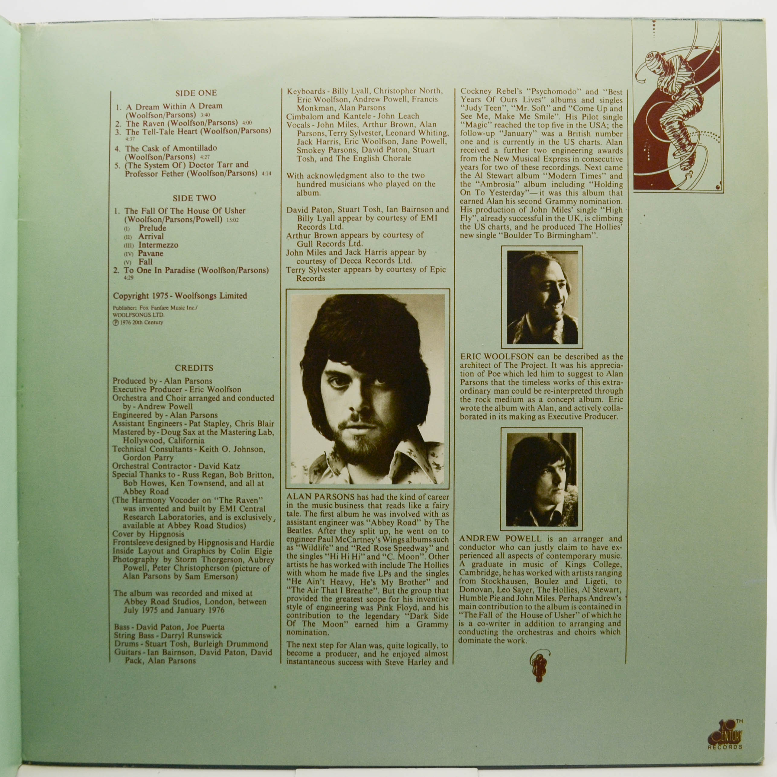 Alan Parsons Project — Tales Of Mystery And Imagination, 1976