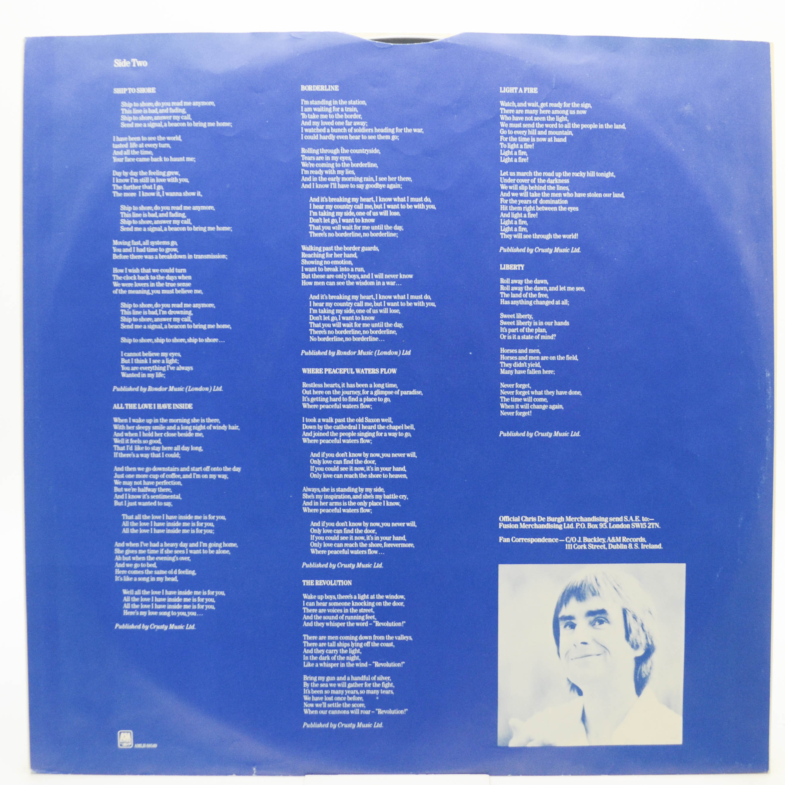 Chris de Burgh — The Getaway, 1982