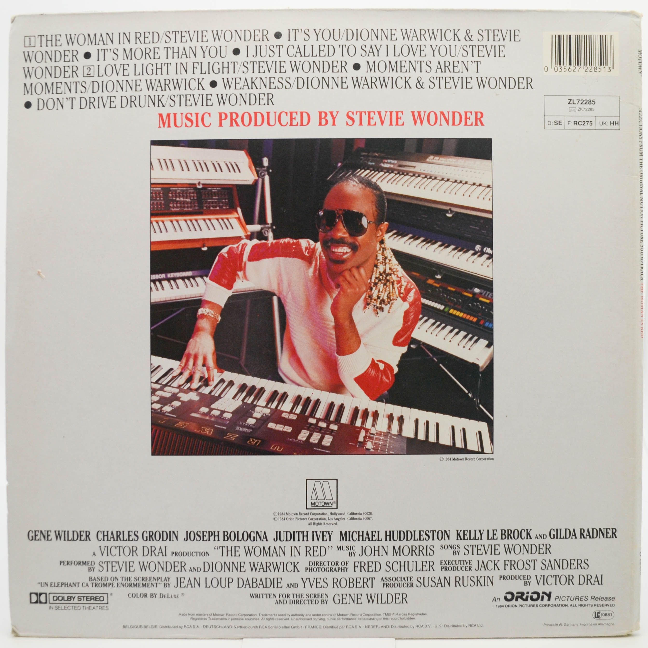 Stevie Wonder — The Woman In Red (Selections From The Original Motion Picture Soundtrack), 1984