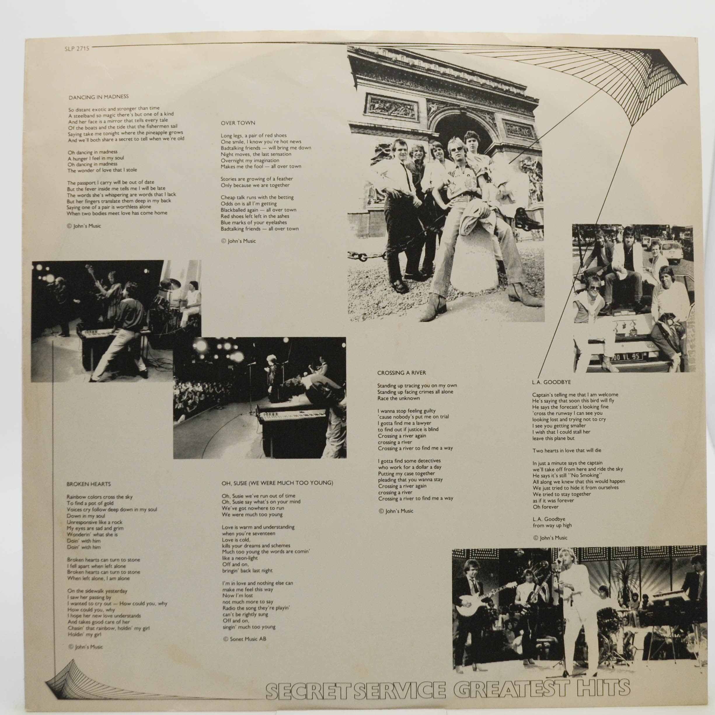 Виниловая пластинка Secret Service — Greatest Hits (1-st, Sweden), 1982