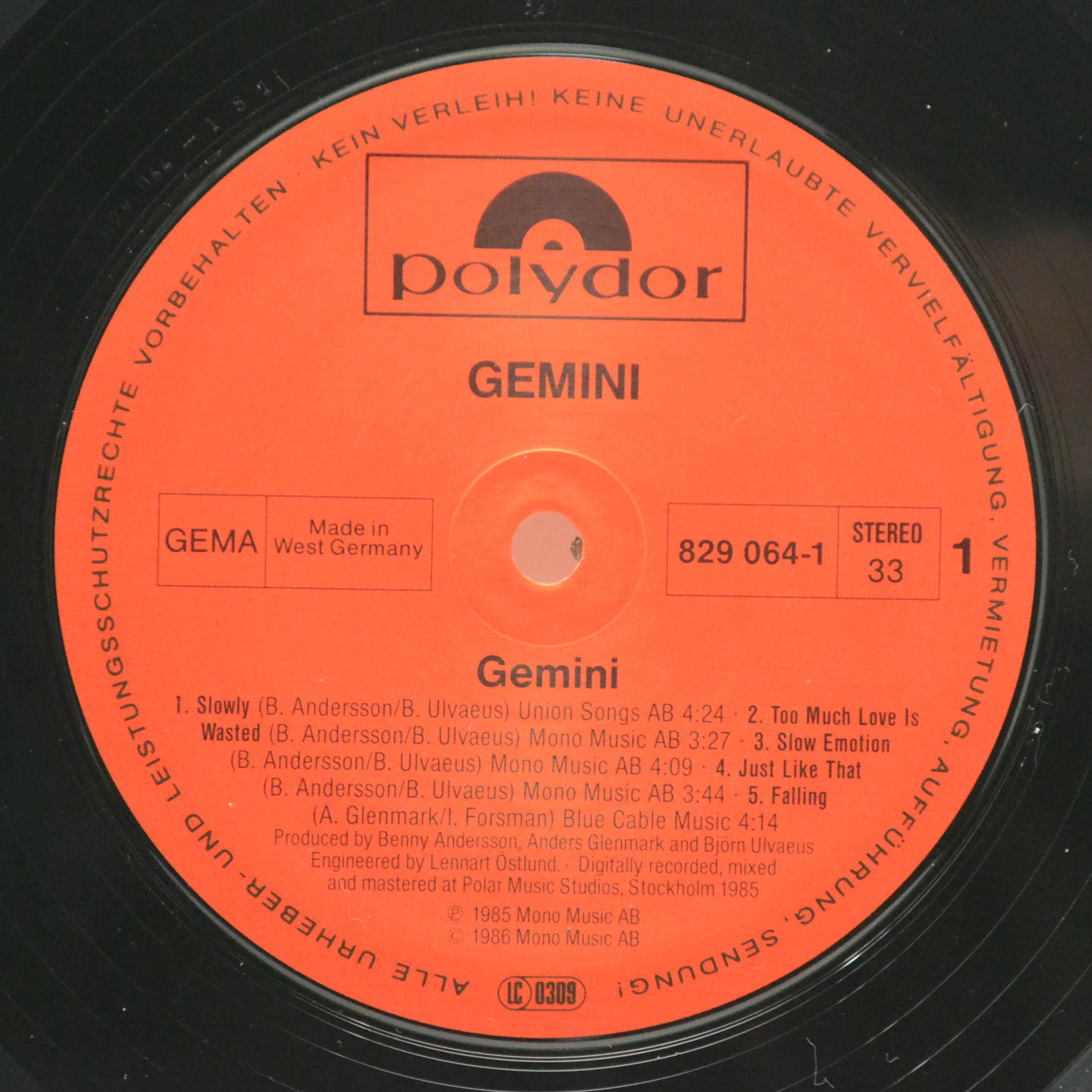 Gemini — Gemini, 1986