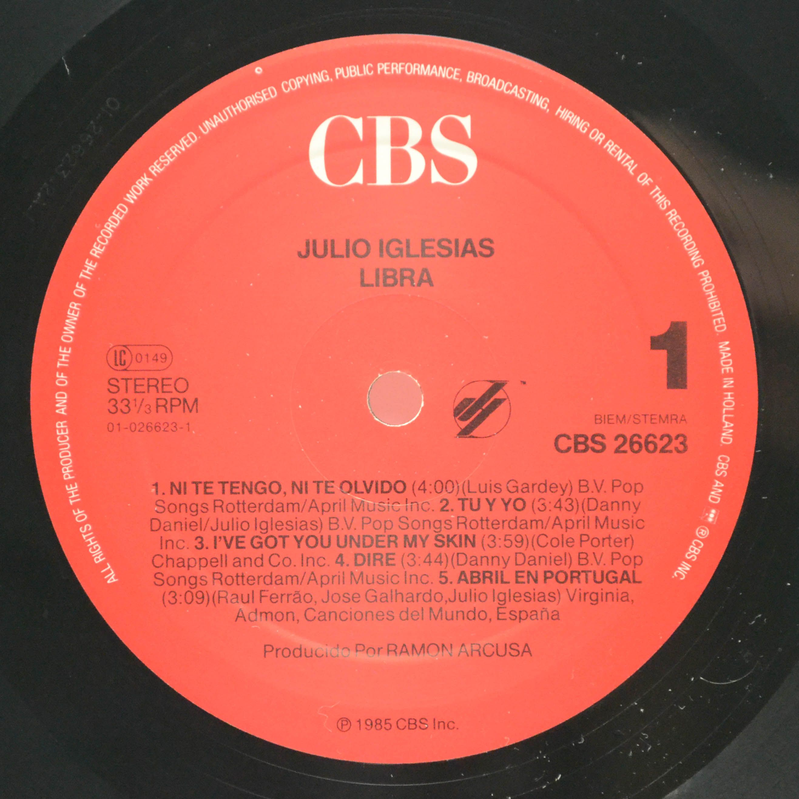 Julio Iglesias — Libra, 1985