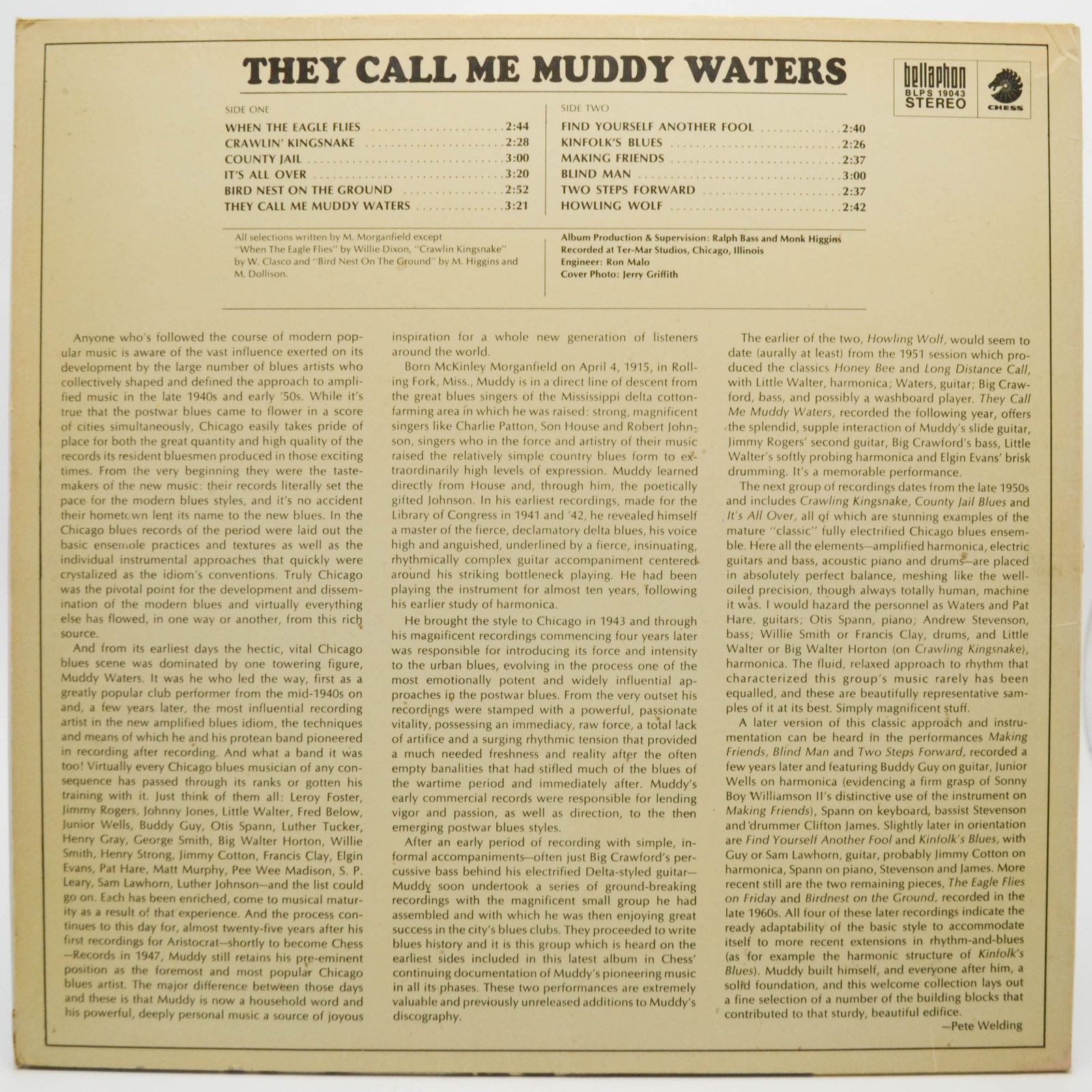 Muddy Waters — They Call Me Muddy Waters, 1971