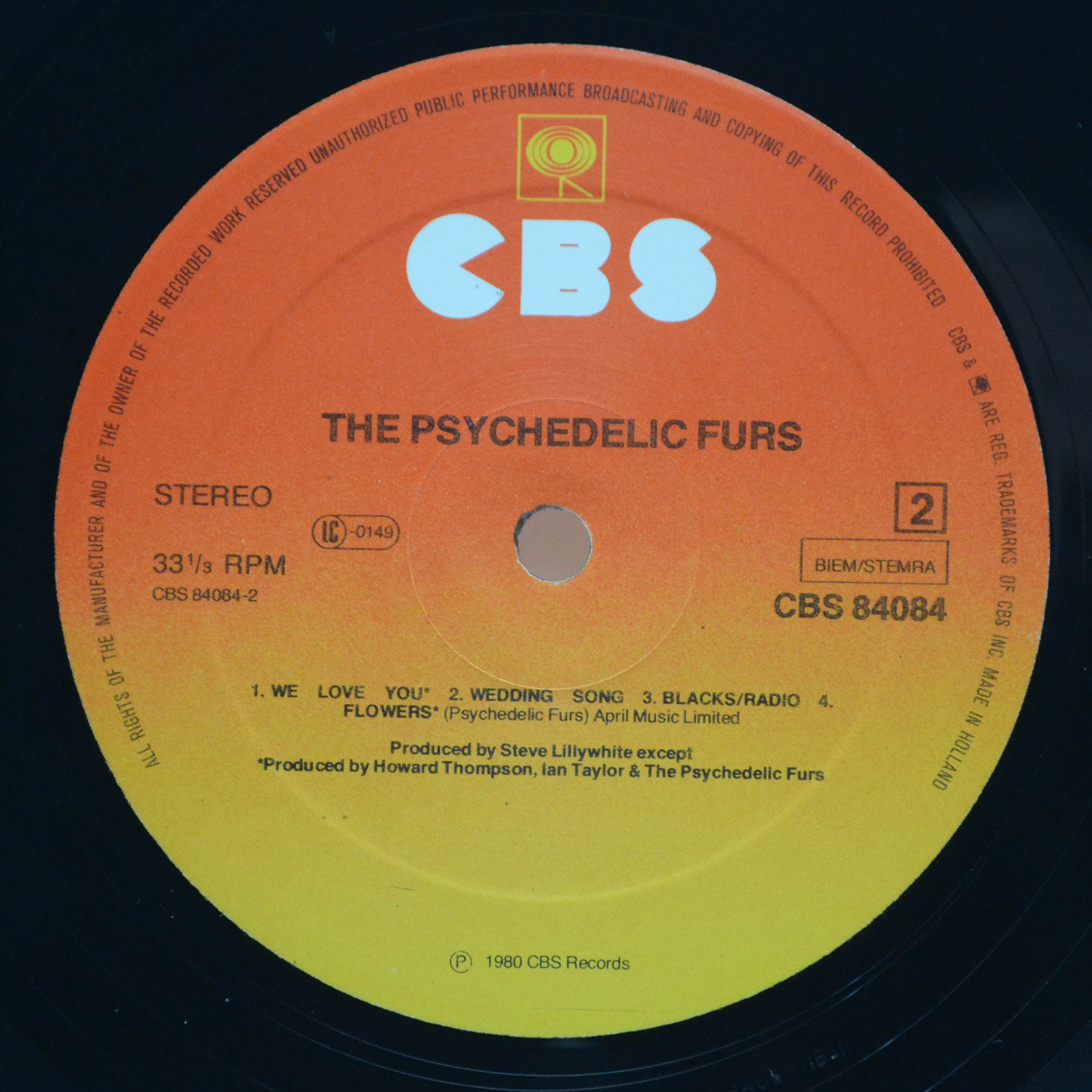 Виниловая пластинка Psychedelic Furs — The Psychedelic Furs, 1980