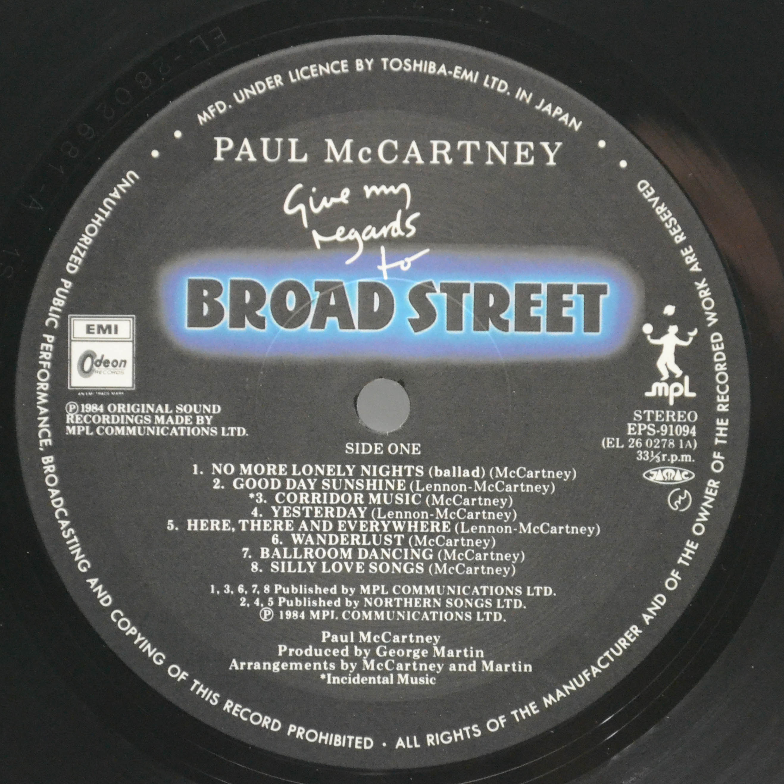 Paul McCartney - Give My Regards To Broad Street (poster), 4879