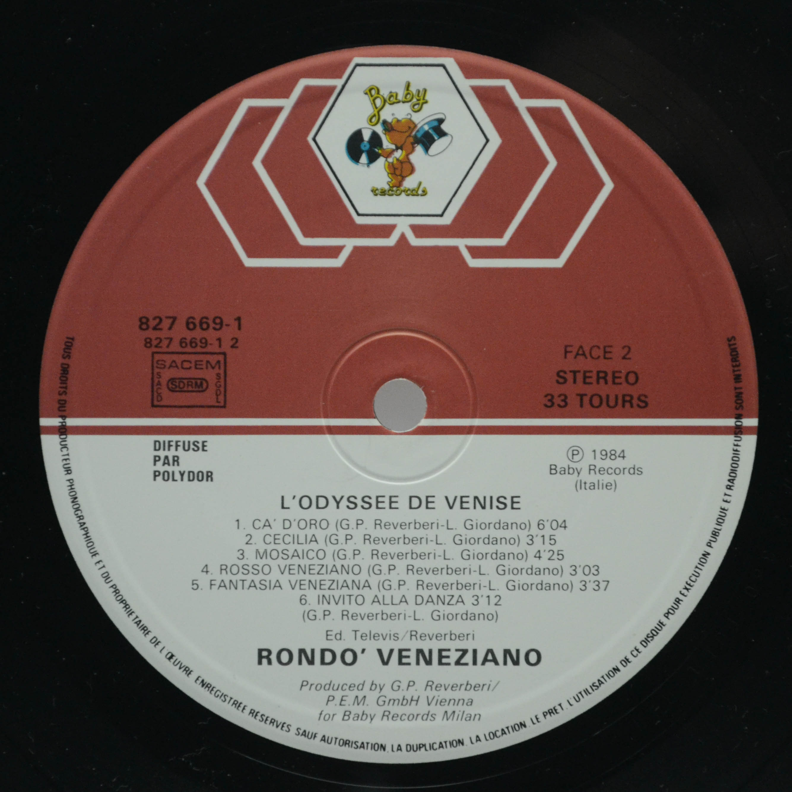 Rondo' Veneziano — L'odyssée De Venise, 1985