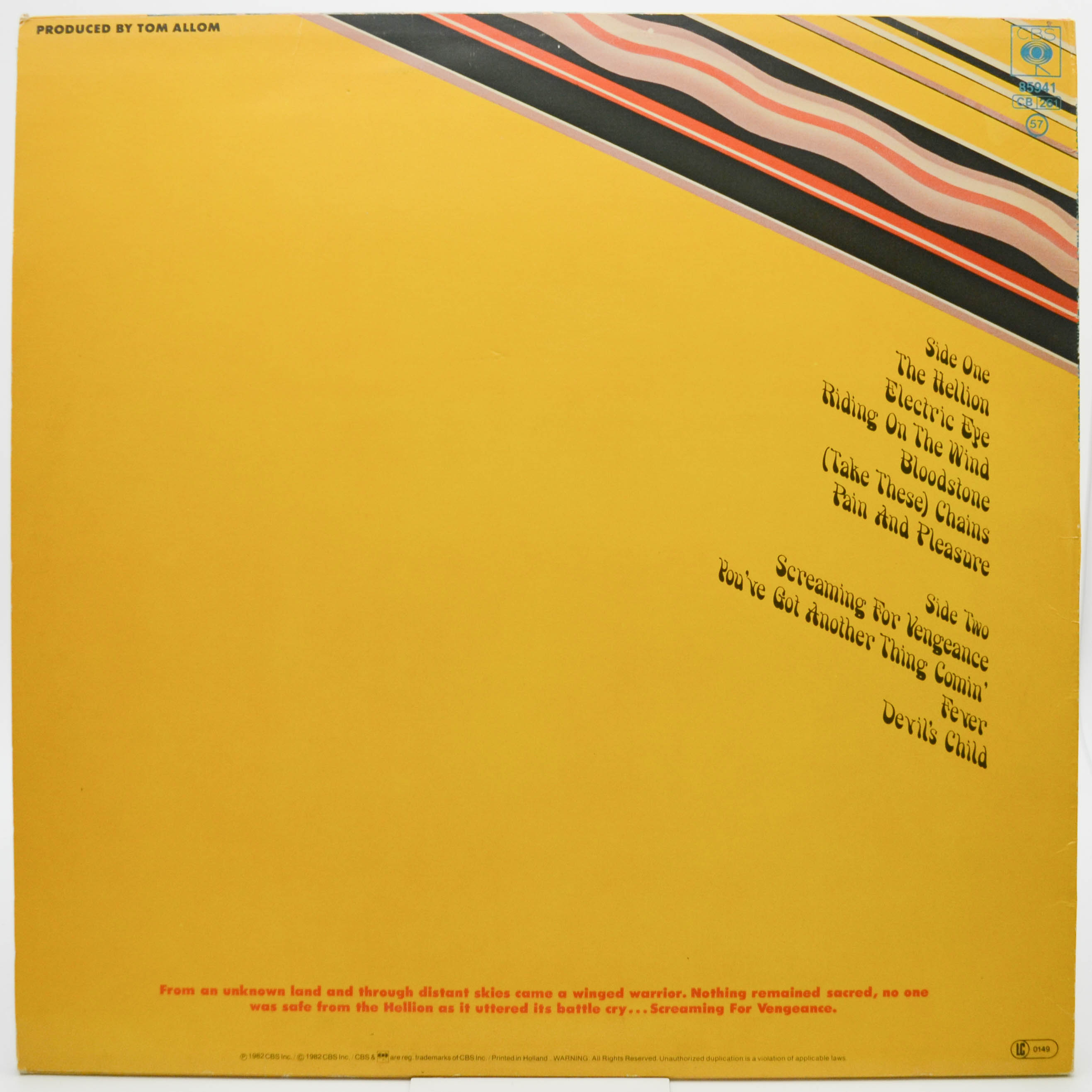 Judas Priest — Screaming For Vengeance, 1982