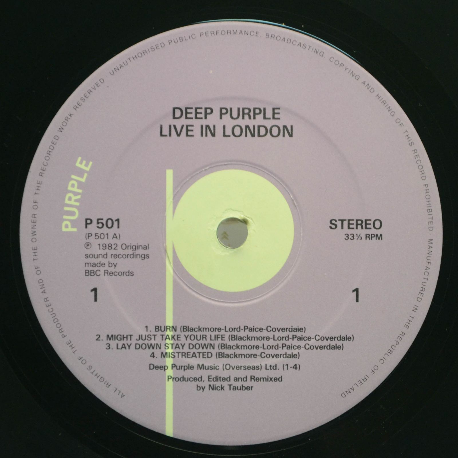 Deep Purple — Live In London, 1982